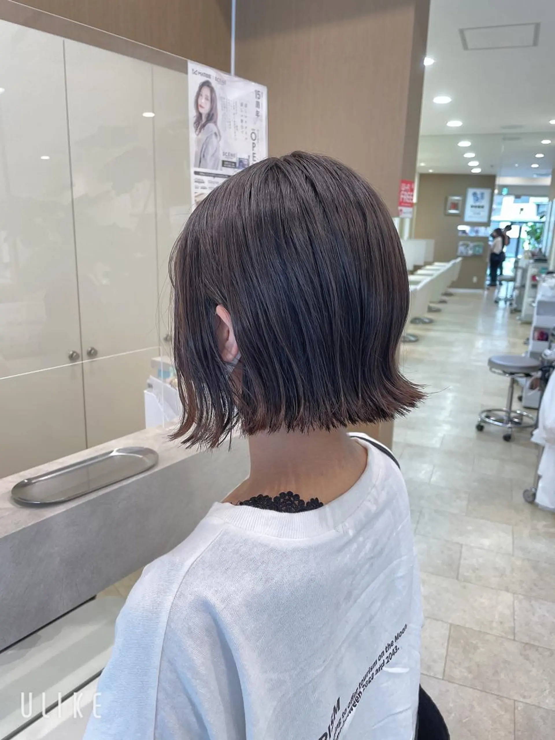 ショート カラー 縮毛矯正ボブ/ 髪質改善/カットのヘアスタイル