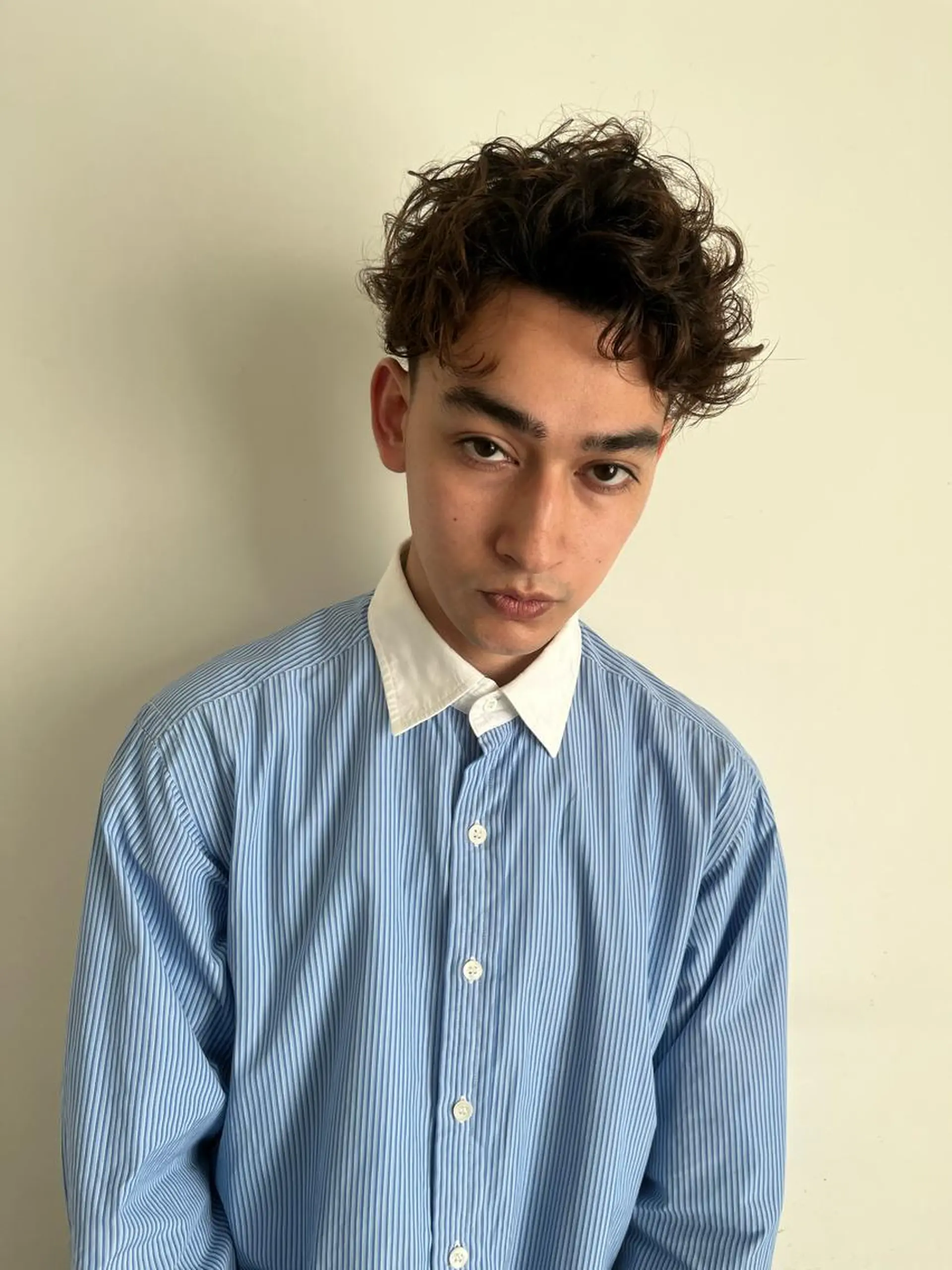 ショート カラー パーマ メンズ カット ヘアカラー トリートメント うる艶カラー/恵比寿 ベージュ/丸山陽平のヘアスタイル