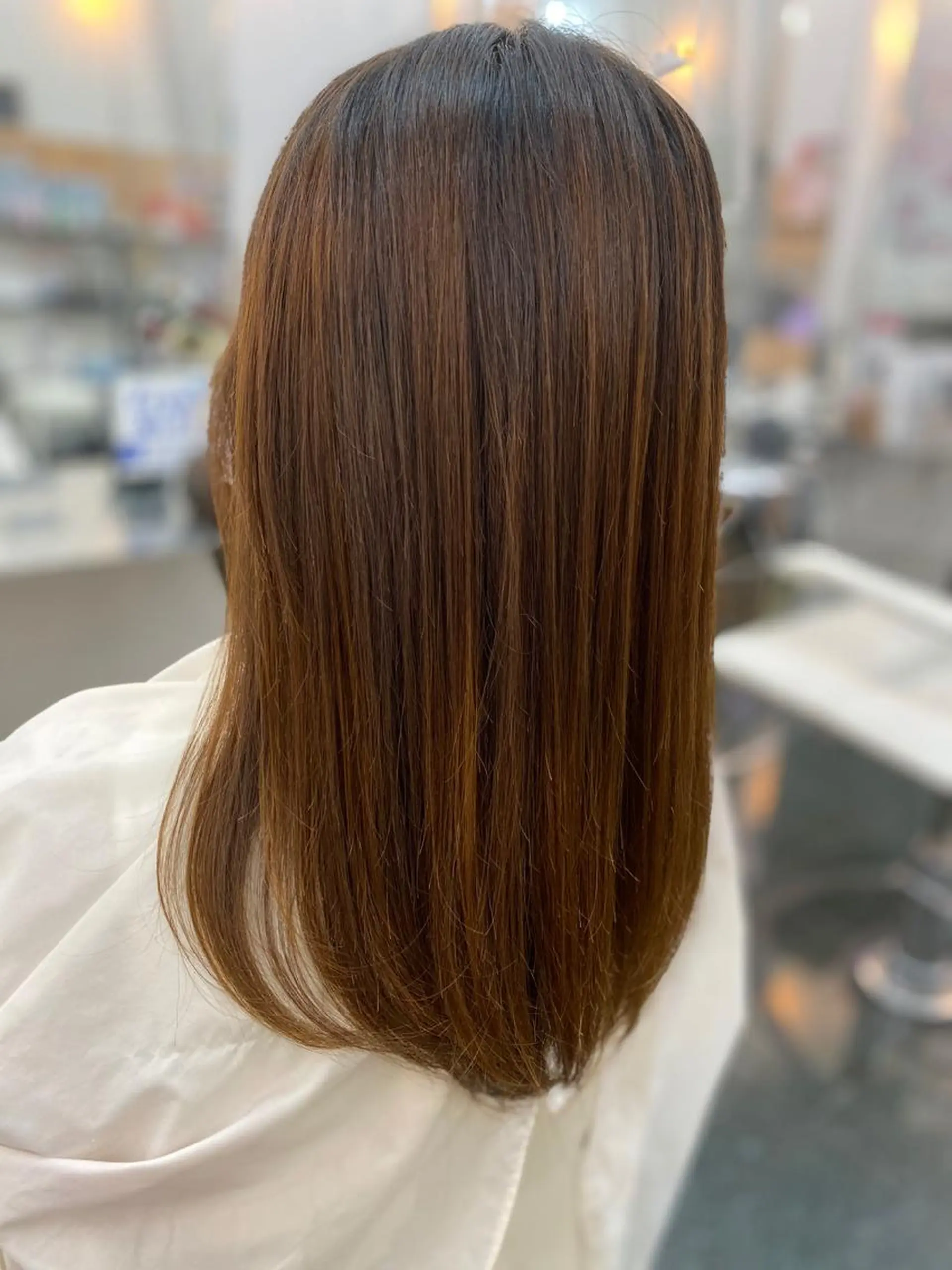 ミディアム 縮毛矯正 トリートメント ✨艶髪✨ 竹澤佳臣のヘアスタイル