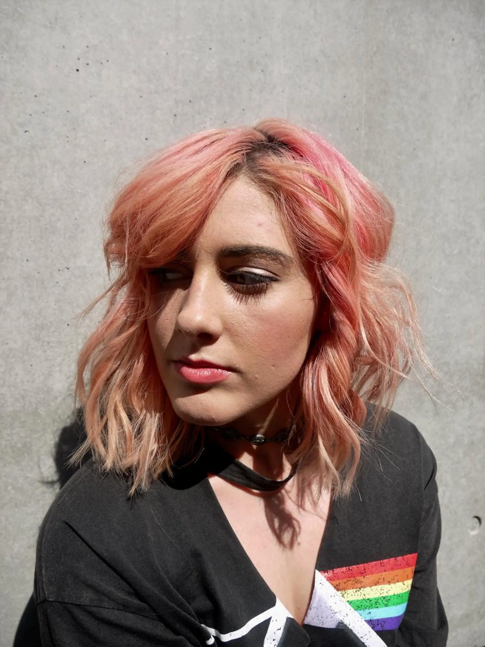 ミディアム カラー 長谷川 香織のヘアスタイル