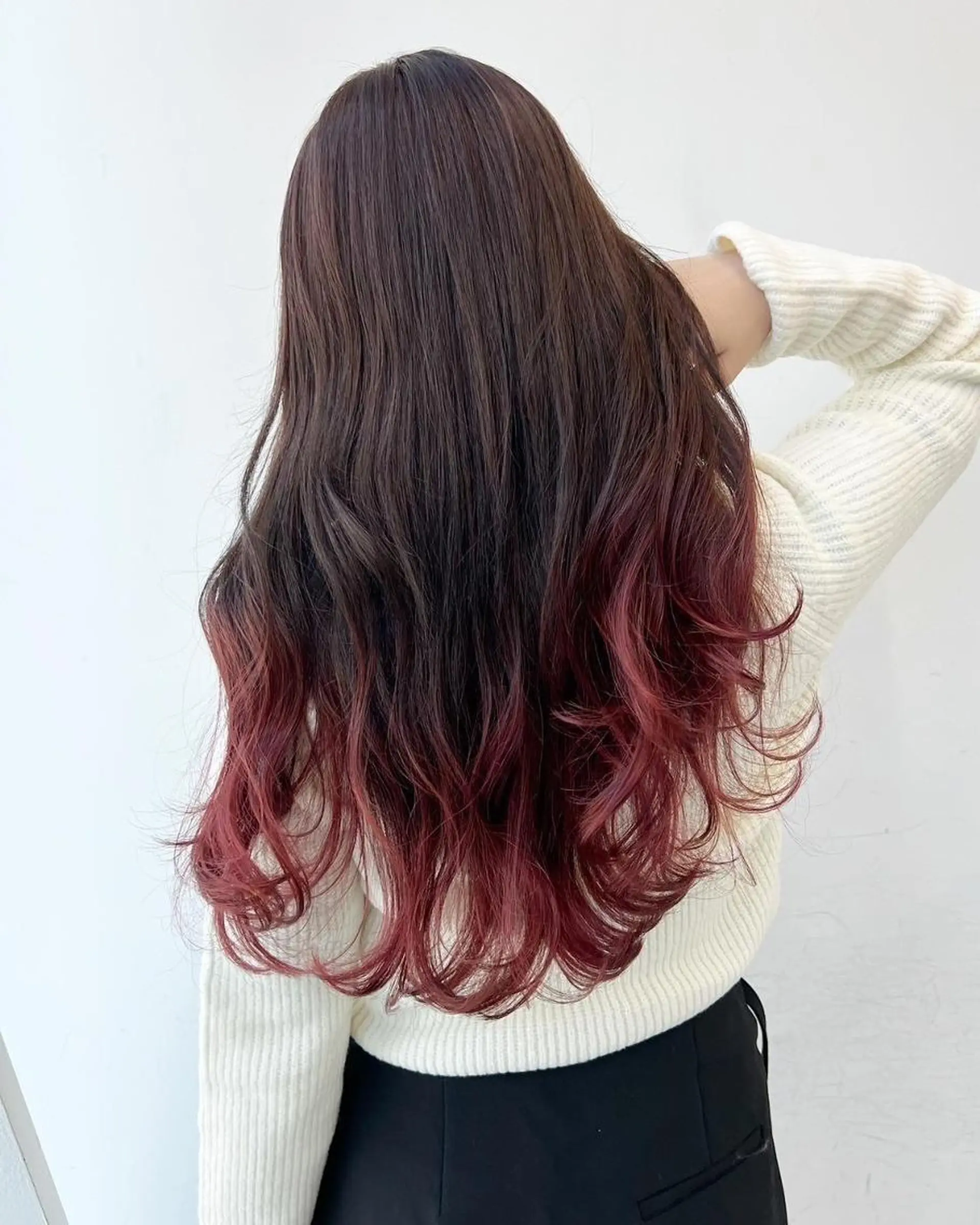 セミロング ボブ ハイライト 髪質改善 韓国風ヘア レイヤーカット カット ヘアカラー トリートメント 【公式】amble luxe 中野のヘアスタイル