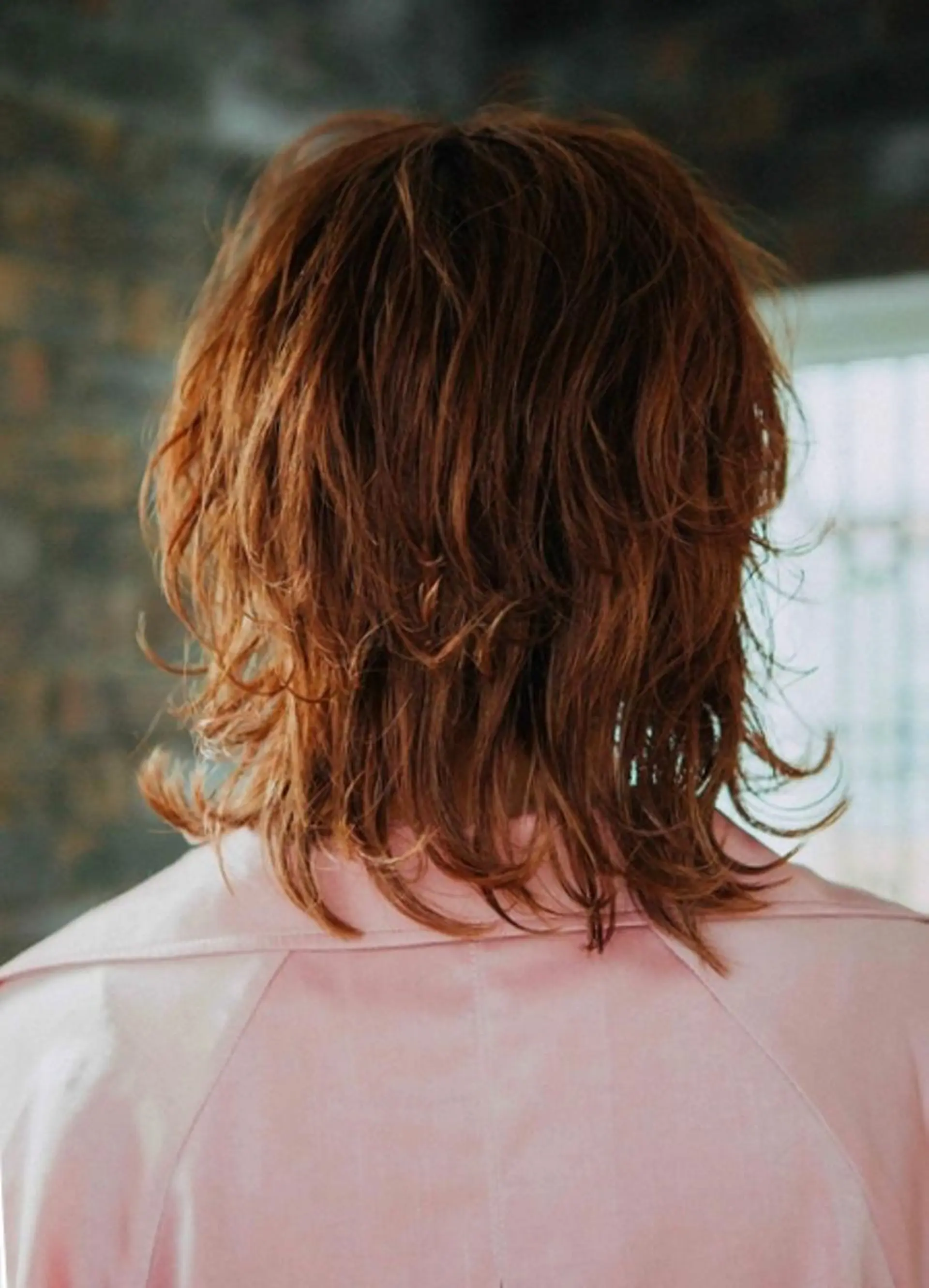 ミディアム ブリーチなしWカラー /酸性ストレート河本のヘアスタイル