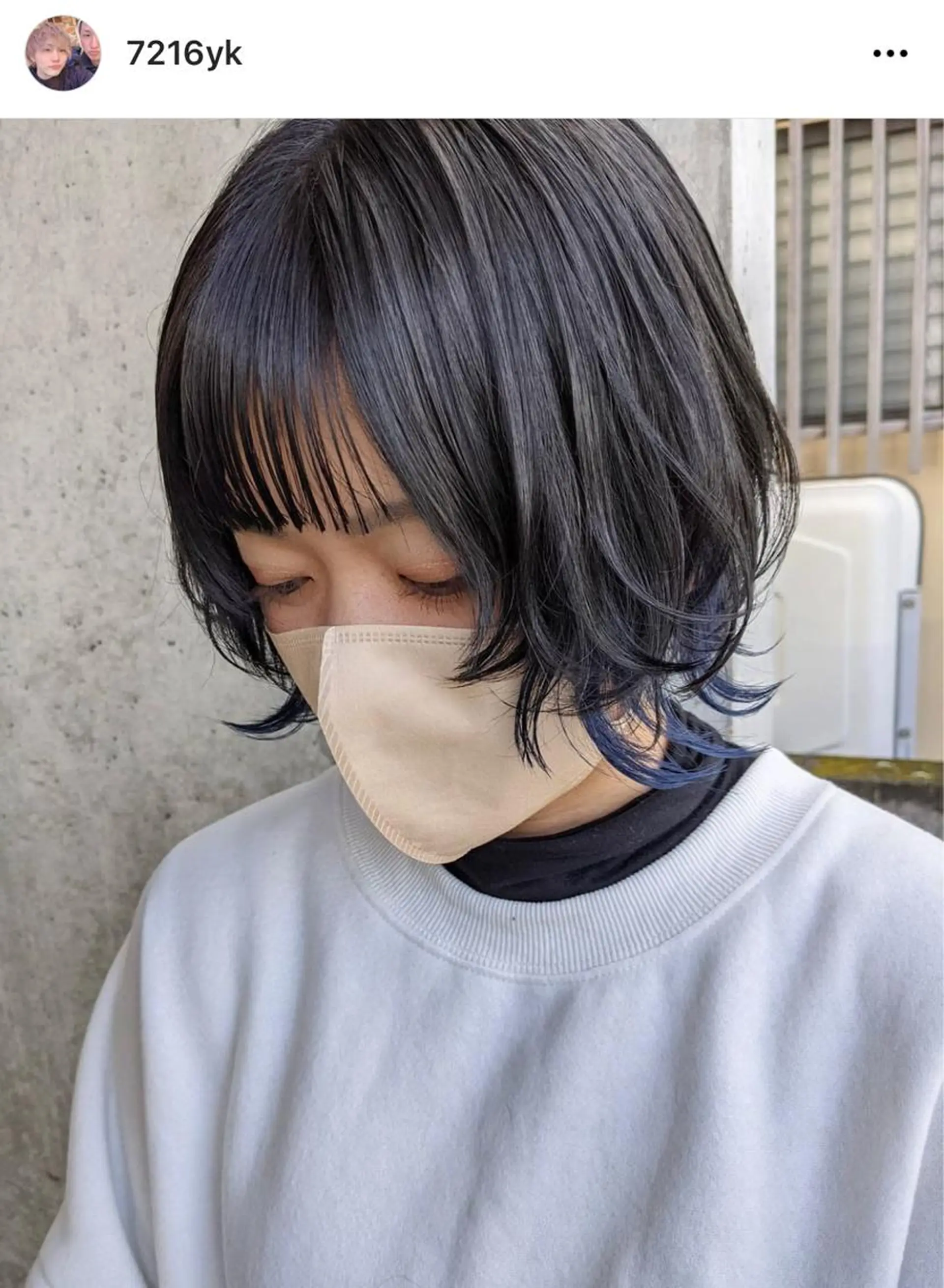 ショート アッシュ 外国人風カラー ハイライト 韓国風ヘア ヘアカラー YAMA ヤマのヘアスタイル