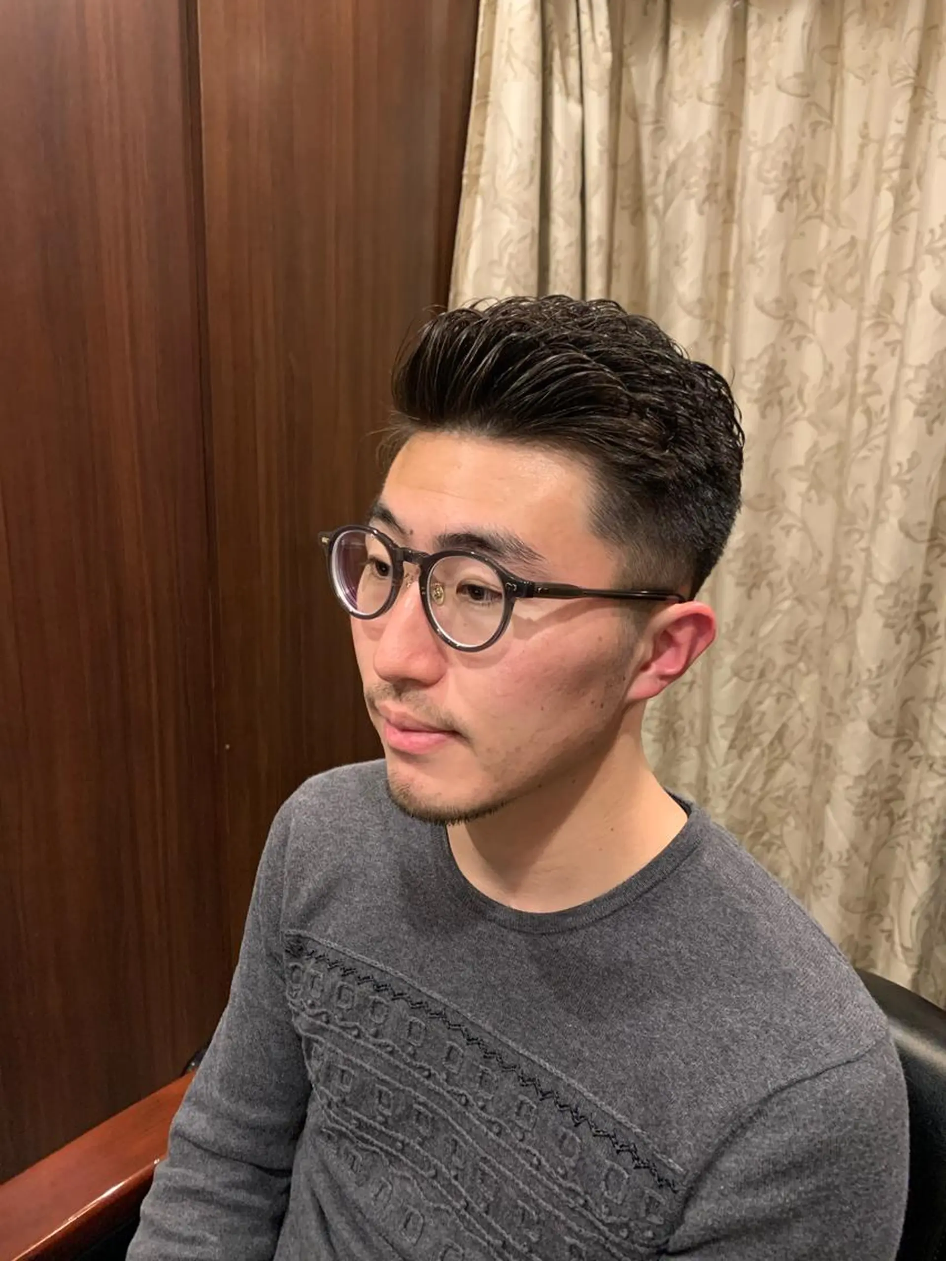 ショート パーマ メンズ カット パーマ ひらお あおとのヘアスタイル