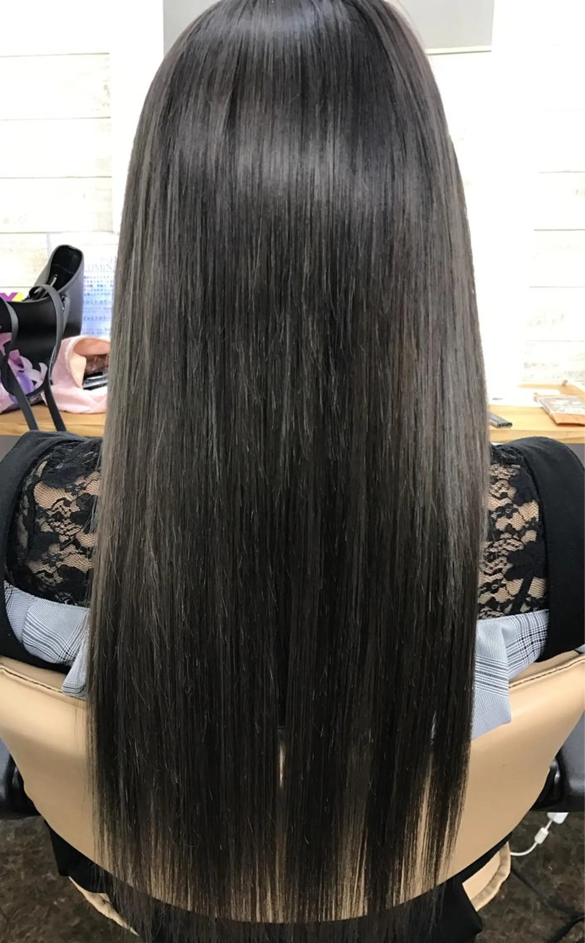 ロング カラー シールエクステ エクステ エクステ Monica RIEのヘアスタイル