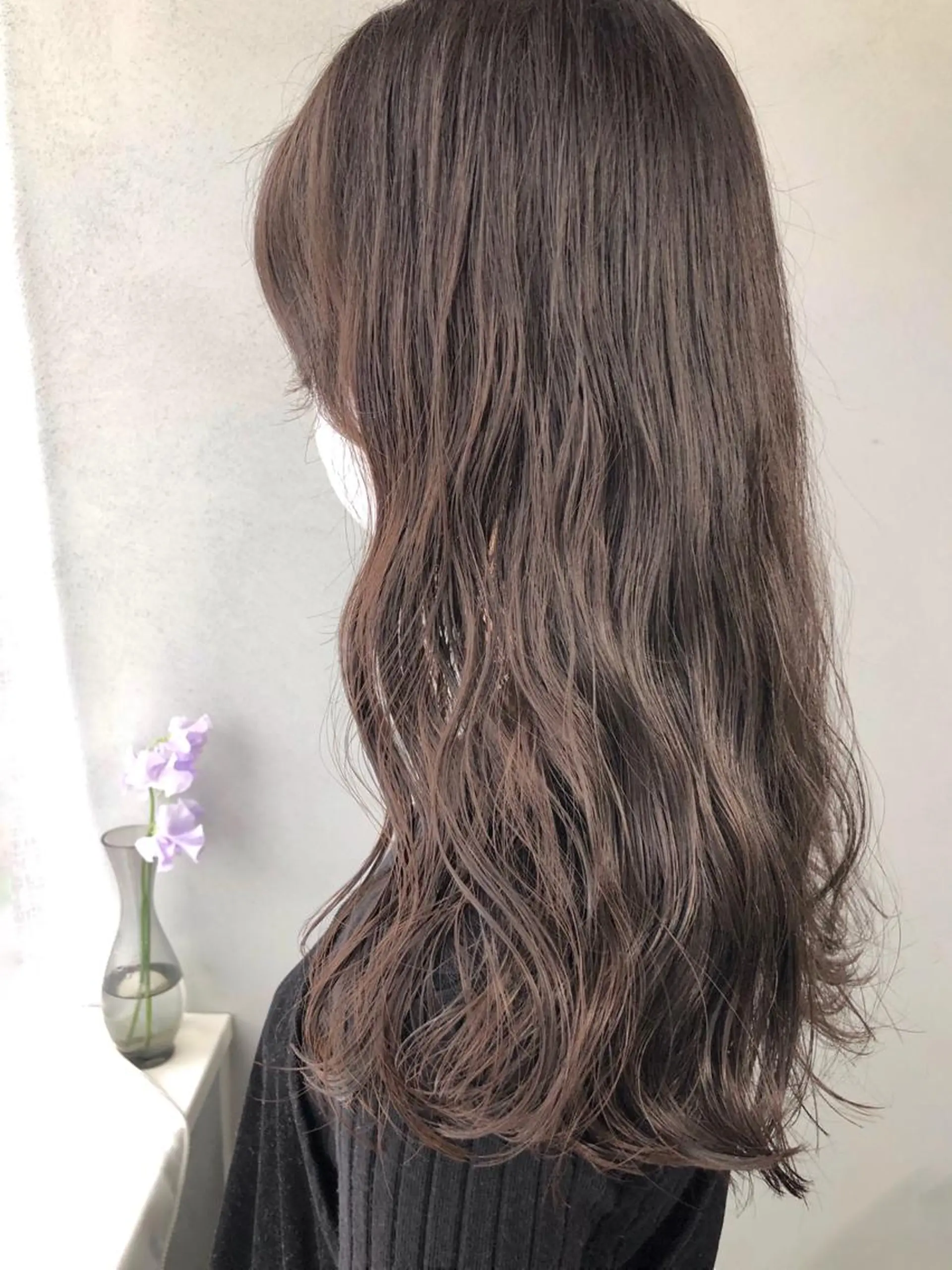 ロング カラー パーマ akane/ボブ /オリーブベージュのヘアスタイル