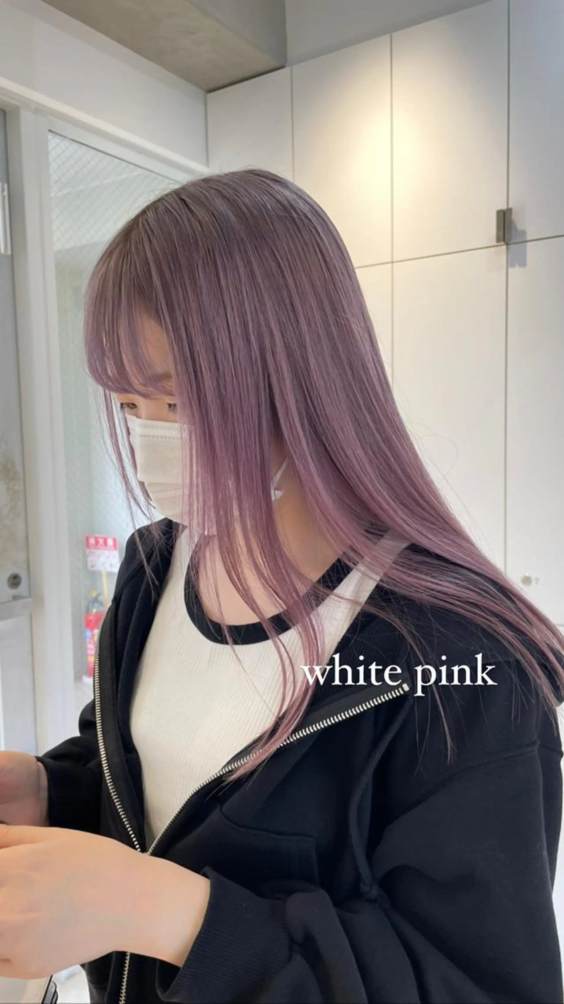 セミロング カラー ヘアアレンジ ブリーチ ヘアカラー トリートメント ヘアセット topstylist 🖤川辺晴加🖤のヘアスタイル