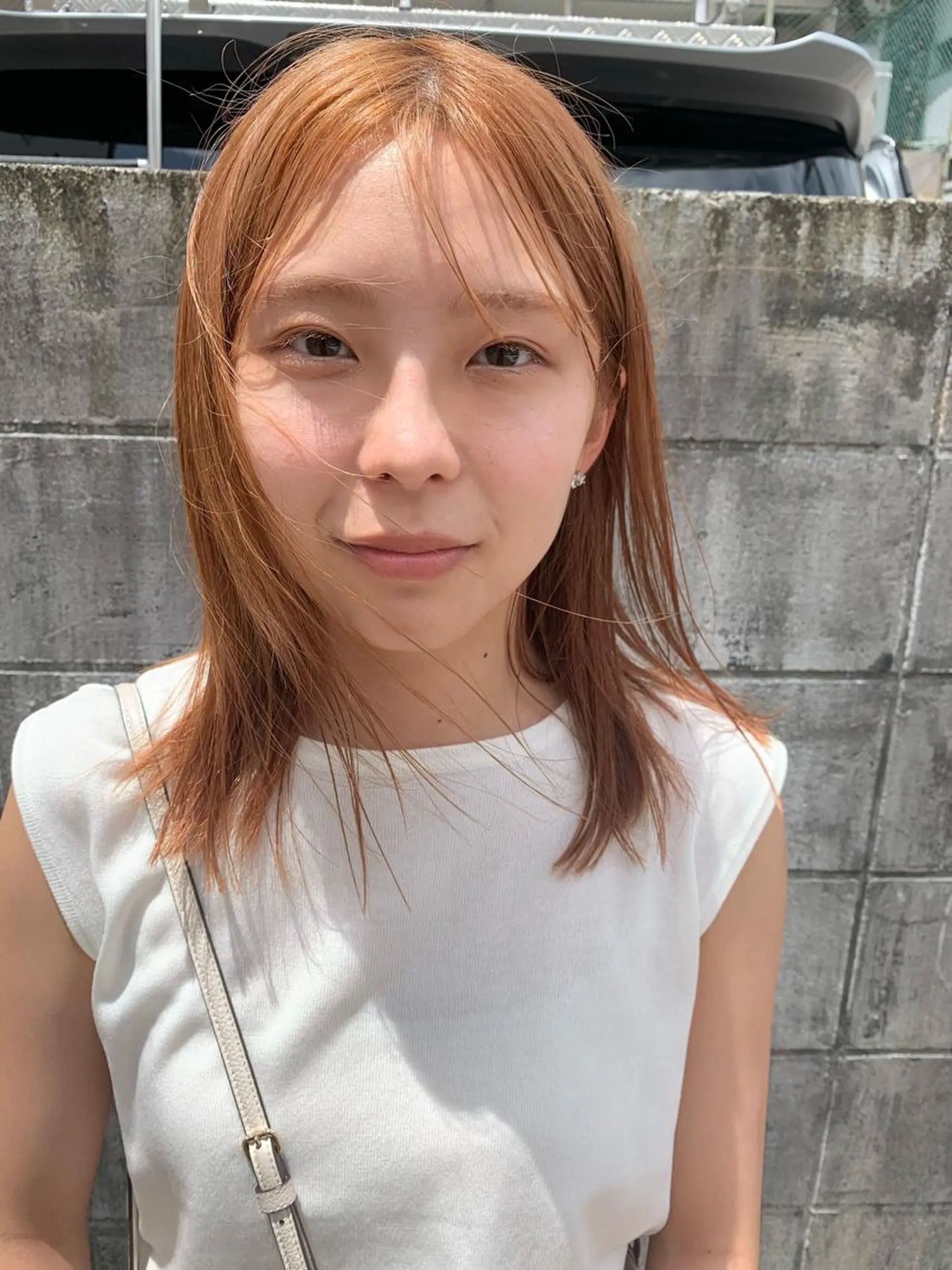 ショート カラー オレンジ Fuuu《フゥ》所属・シノザキ/薬院/ボブ /ショート/髪質改善のヘアスタイル