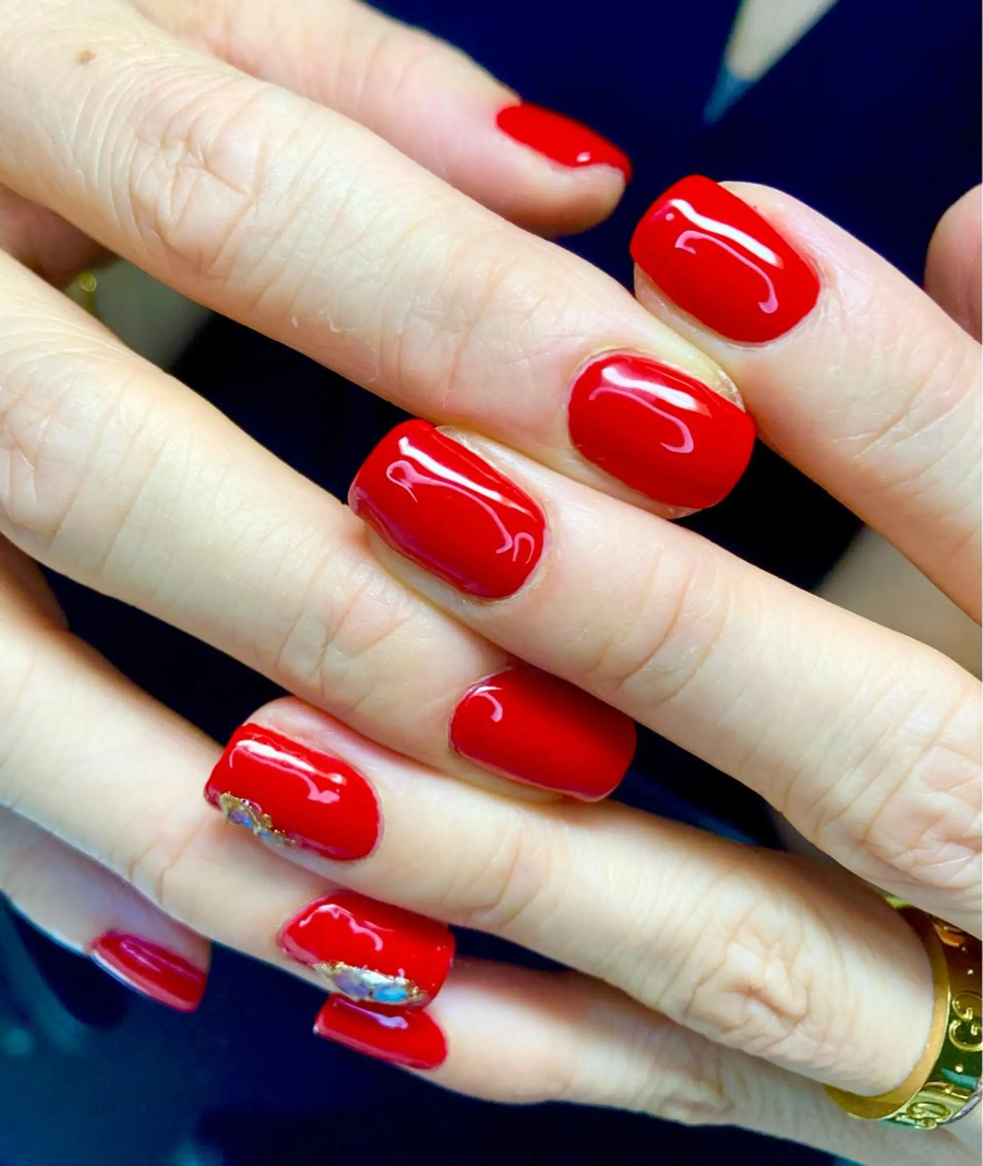 ネイル アートネイル ジェルネイル ニュアンスネイル 赤色 その他(ネイル) beauty salonM&Iのネイルデザイン