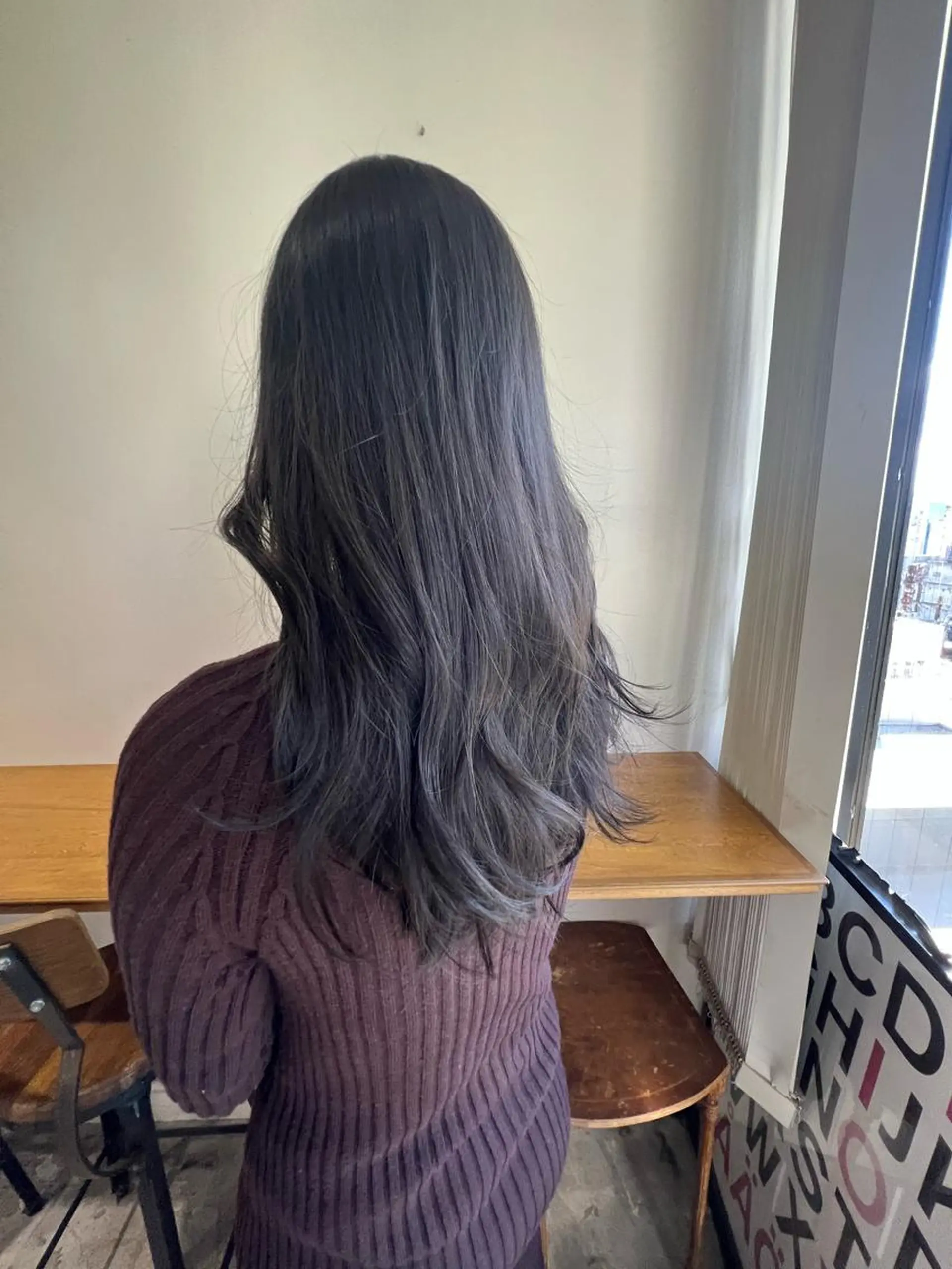 セミロング カラー ヘアアレンジ グレージュ ヘアカラー トリートメント ヘアセット 金子 廉のヘアスタイル