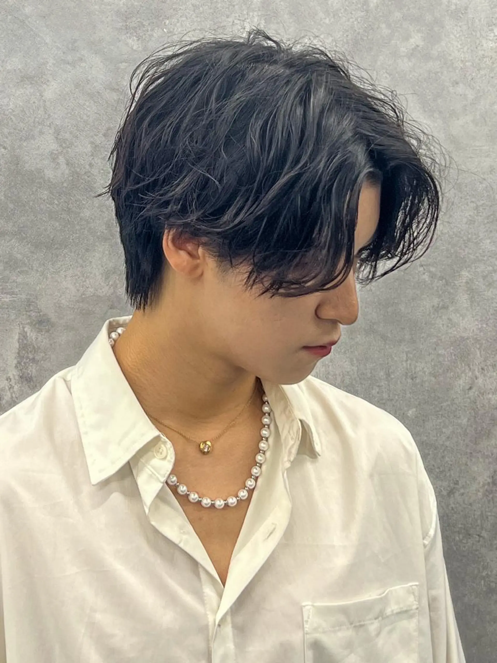 ミディアム メンズ kei/透明感カラー /縮毛矯正/メンズのヘアスタイル