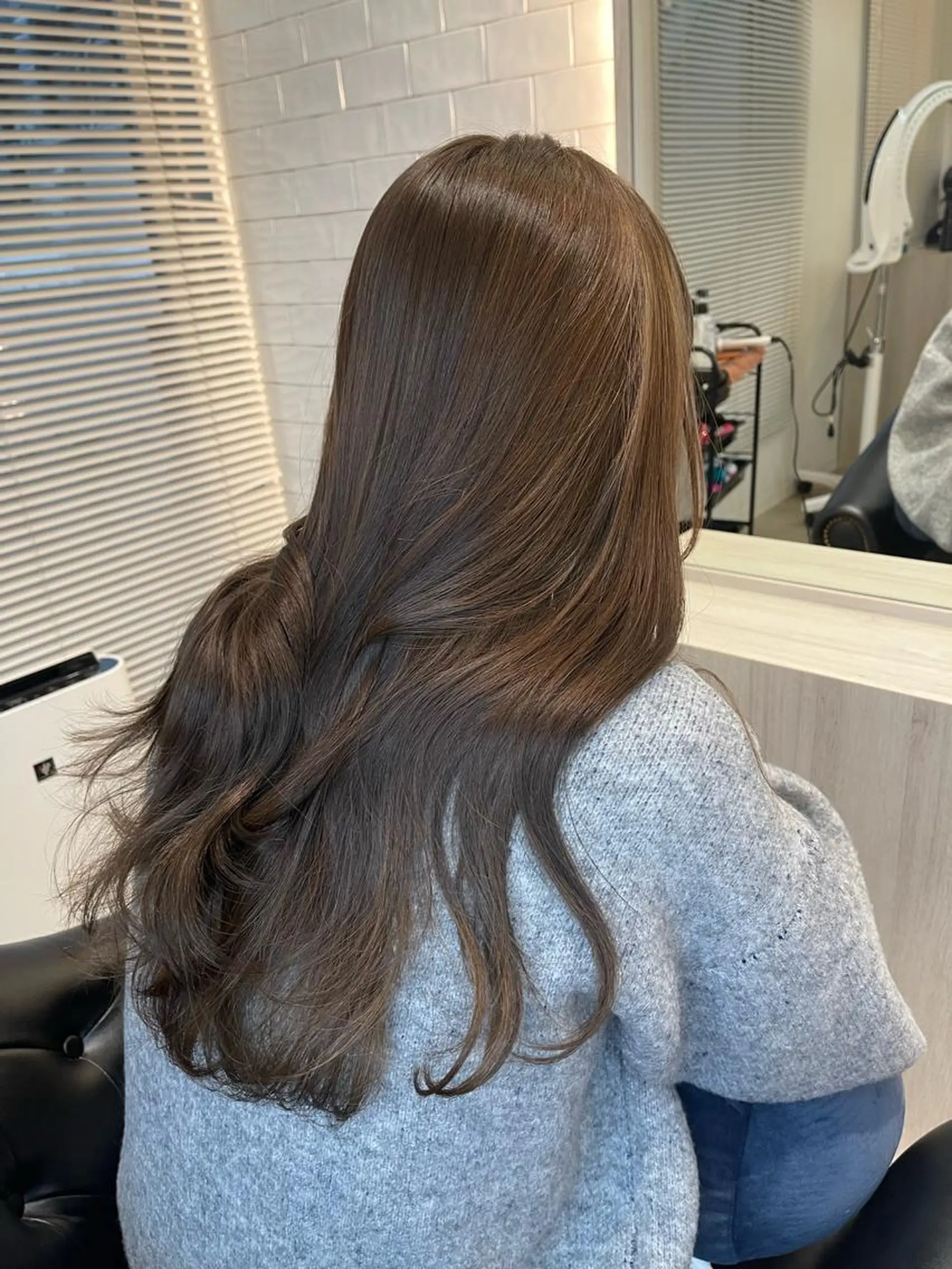 ロング カラー カット ヘアカラー トリートメント &chaLme   心斎橋所属・emi/髪質改善/ 韓国風/艶カラーのヘアスタイル