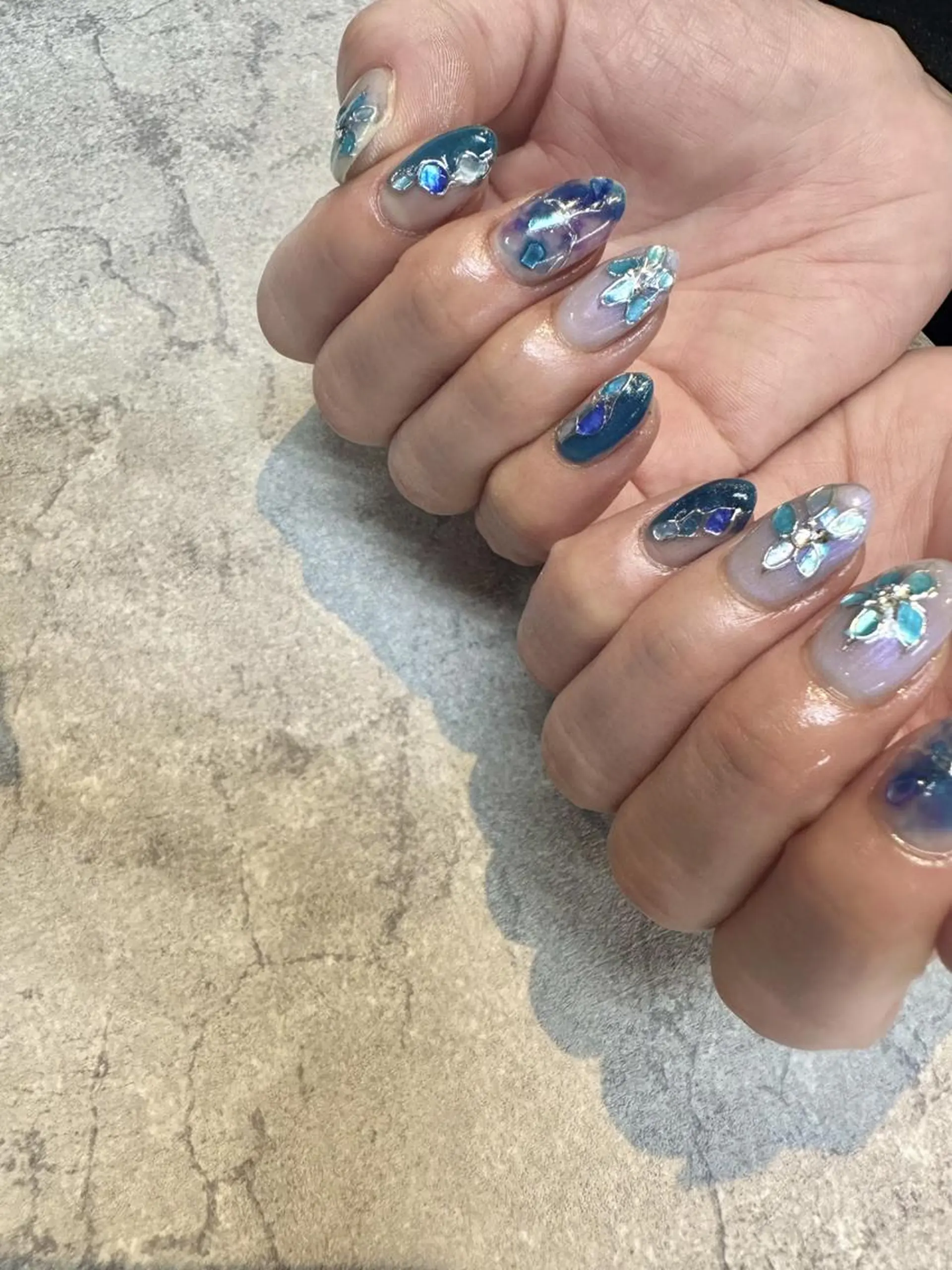 ネイル フットネイル フレンチネイル ジェルネイル ガラスフレンチ グラデーション ハンドネイル ハンドケア FASTNAIL PLUS 新宿店のネイルデザイン