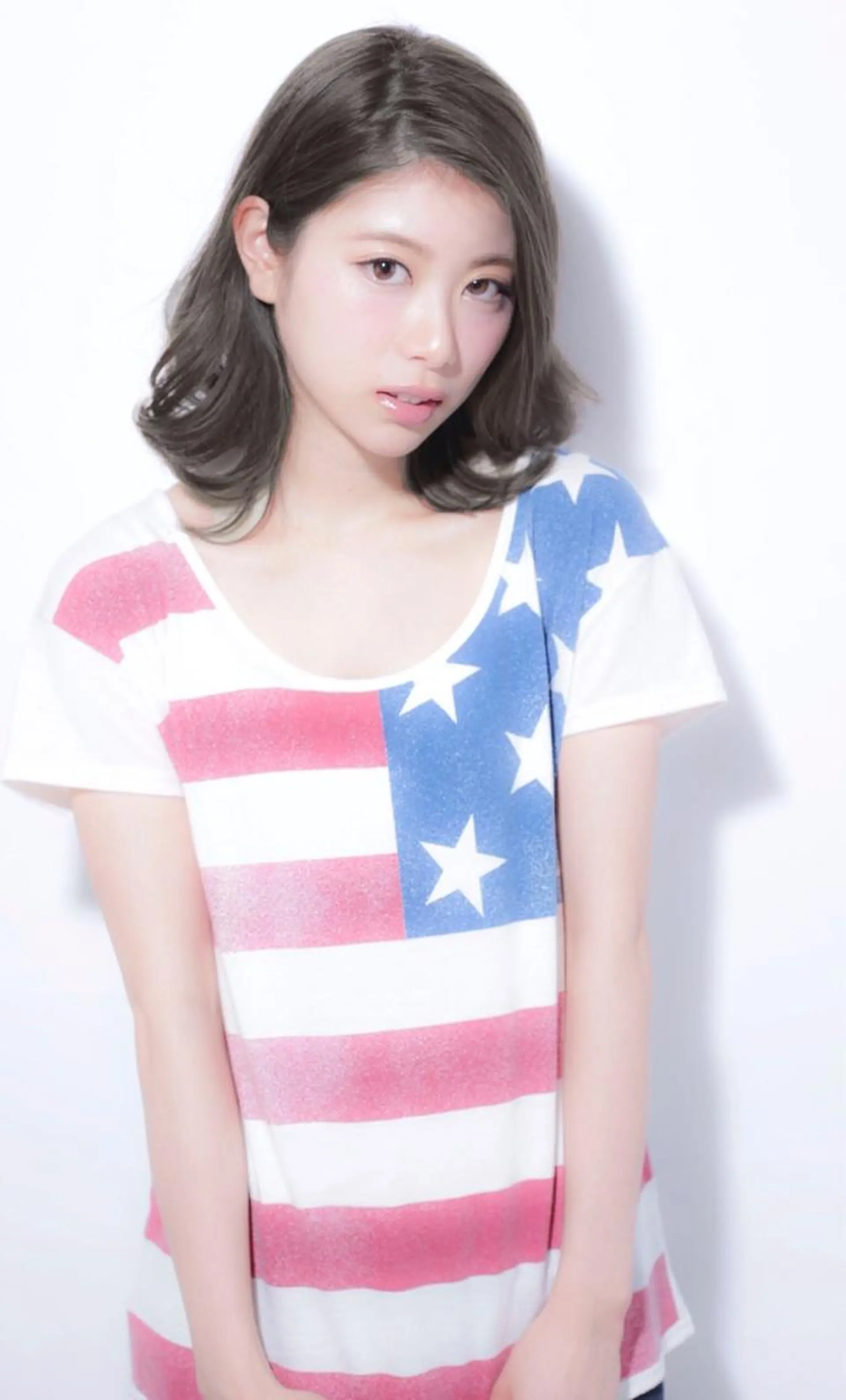 ミディアム カラー モテ髪透明感❤️ デイズヘアカラーのヘアスタイル