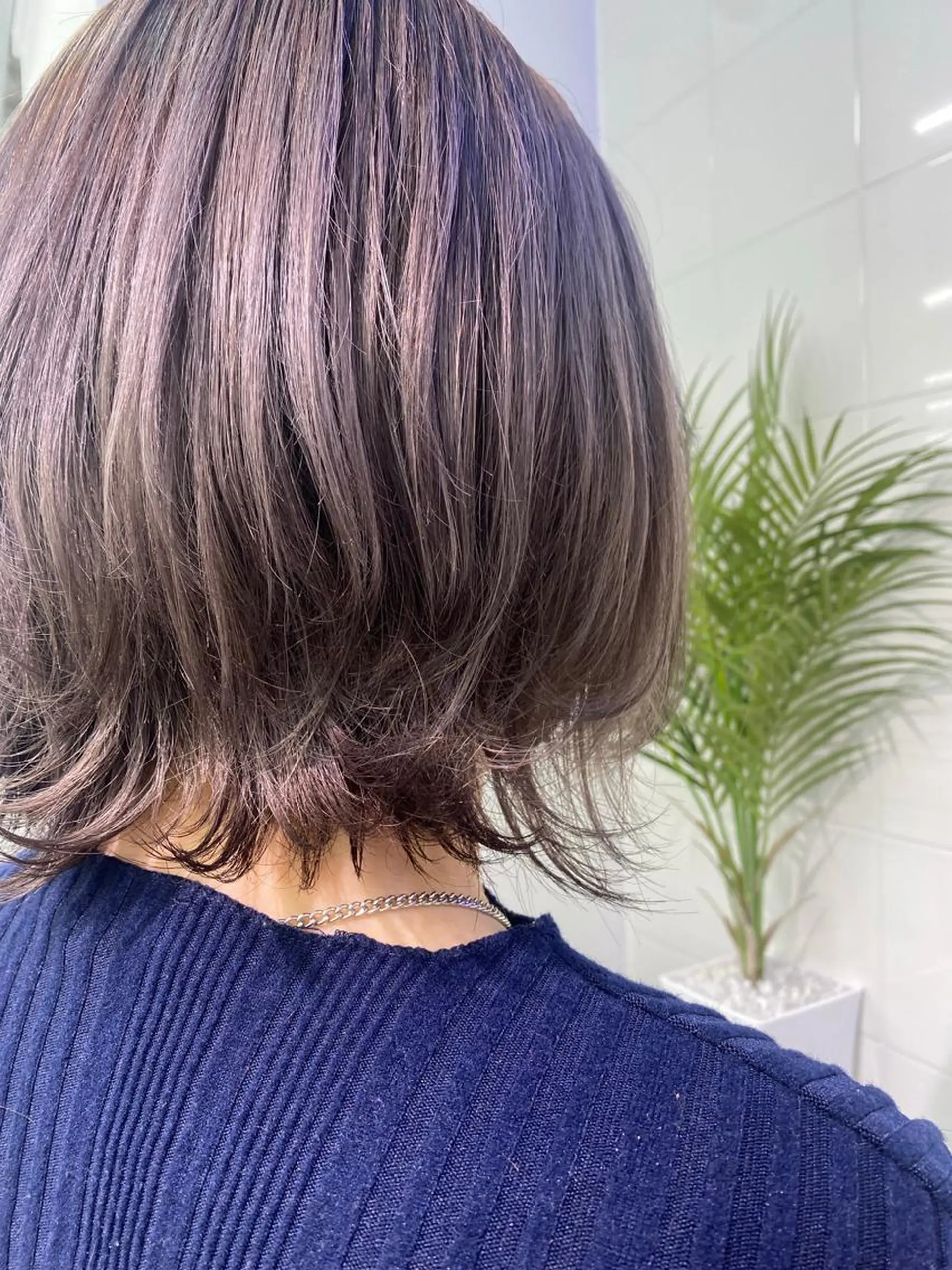 ショート ヘアカラー ハイトーン&髪質改善 &韓国エクステ🤎のヘアスタイル