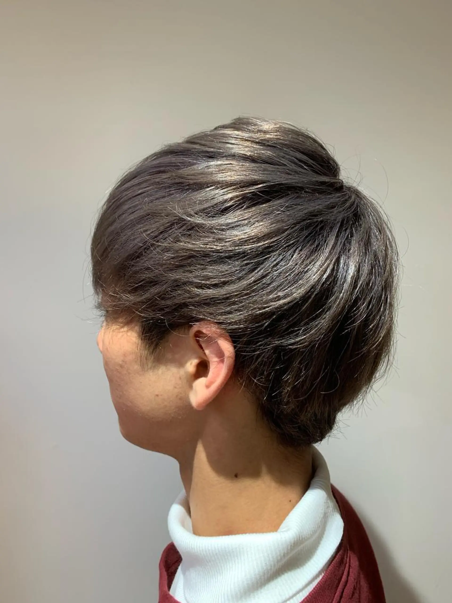 メンズ カット ヘアカラー トリートメント ✨髪質改善✖︎顔周り レイヤー✨ナカムラのヘアスタイル