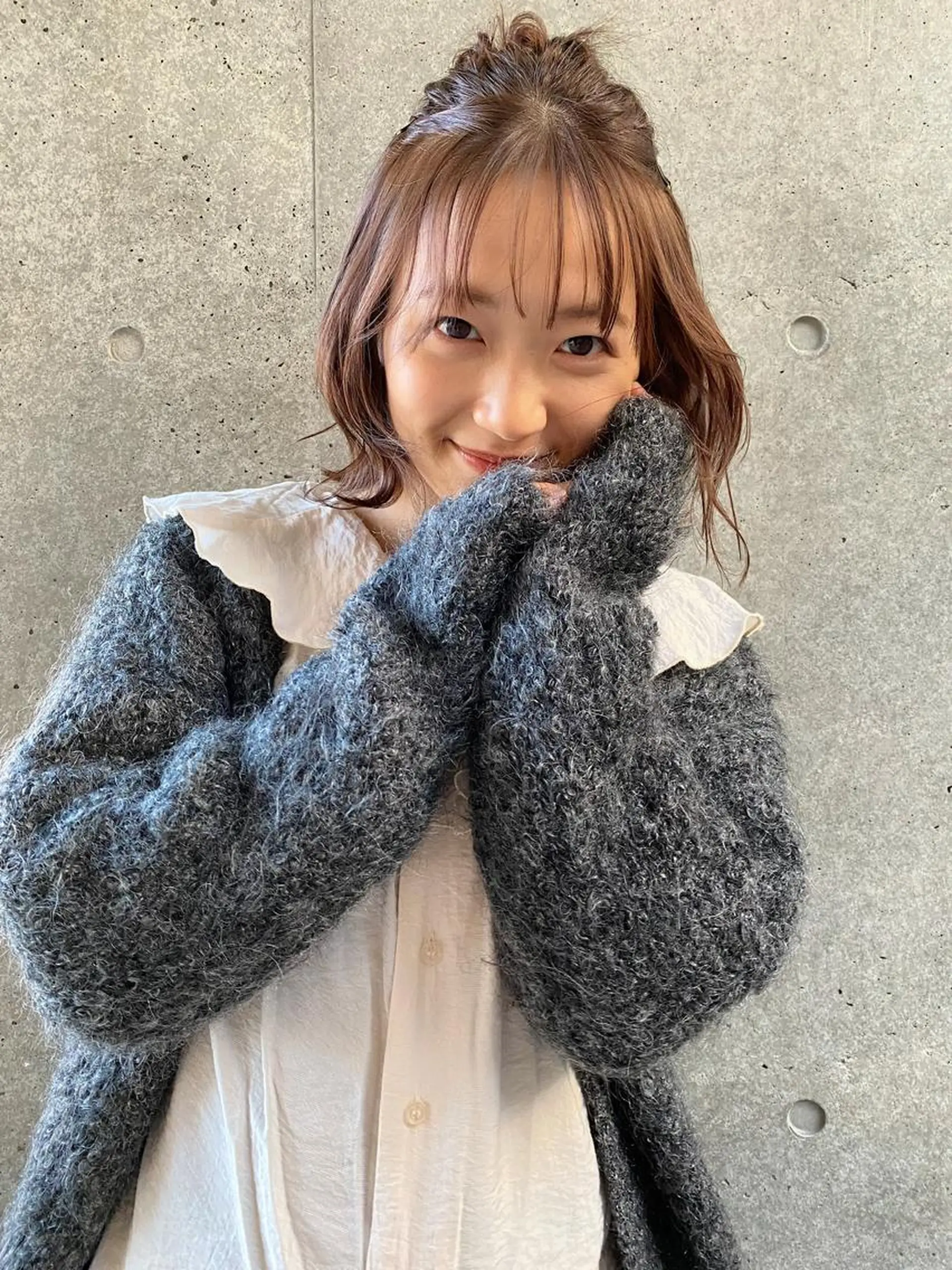 ショート カラー ヘアアレンジ ブリーチなしカラー/ 髪質改善/寺門束のヘアスタイル