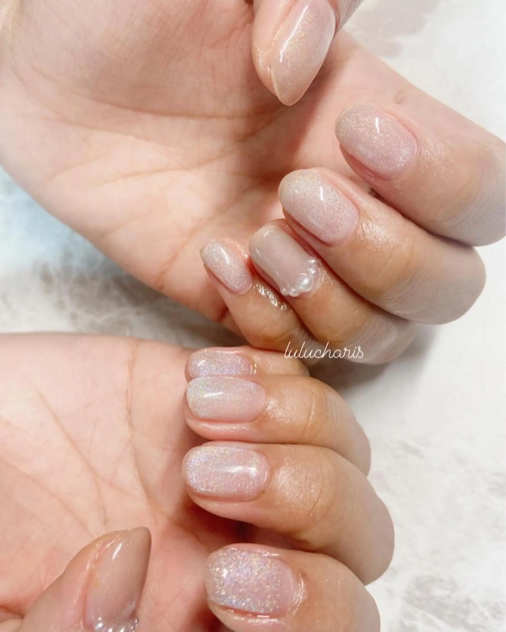 ネイル マグネットネイル ハンドネイル lulucharis nailのネイルデザイン