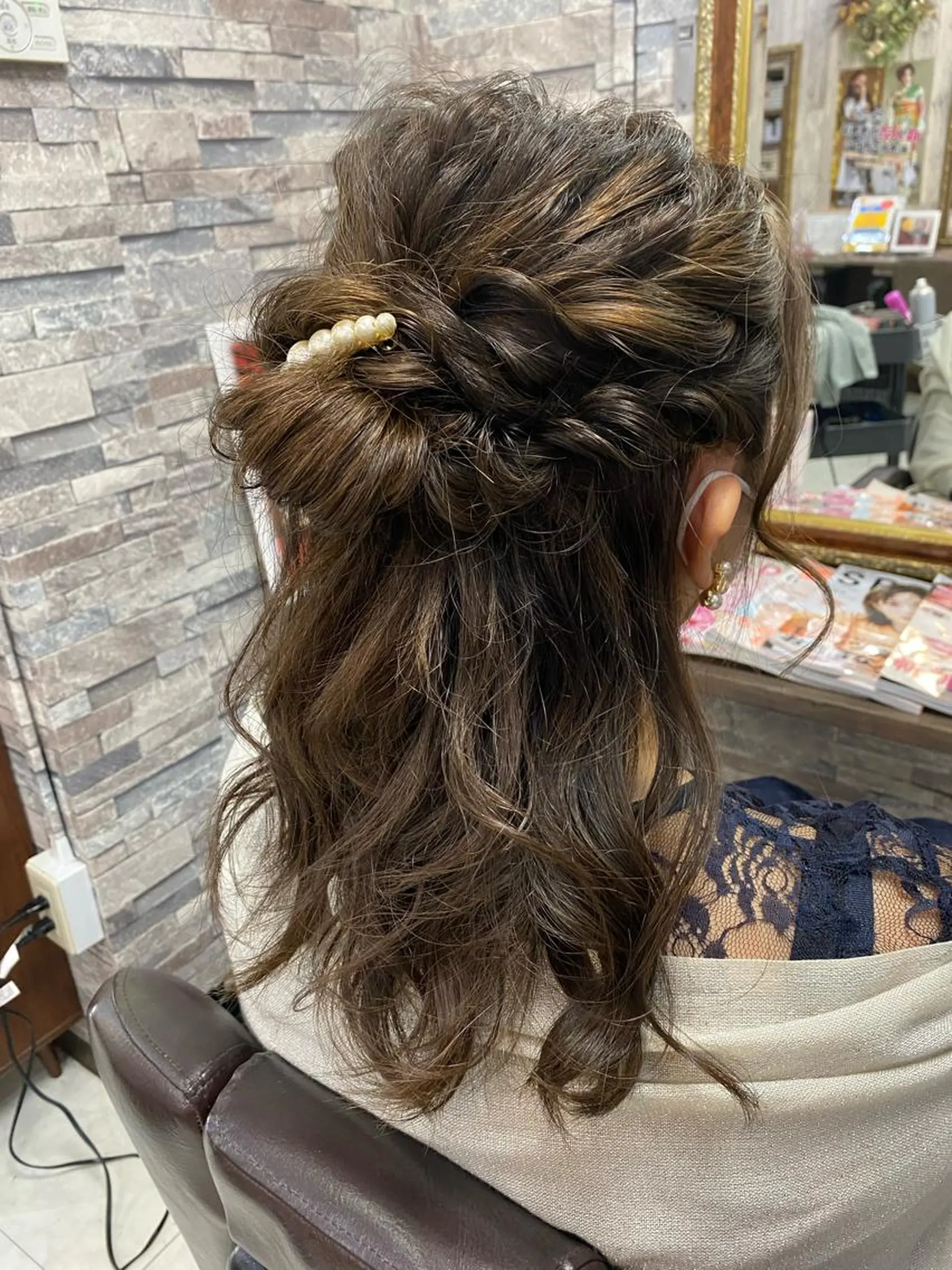 ミディアム ヘアアレンジ ヘアセット Arphy/ /のヘアスタイル