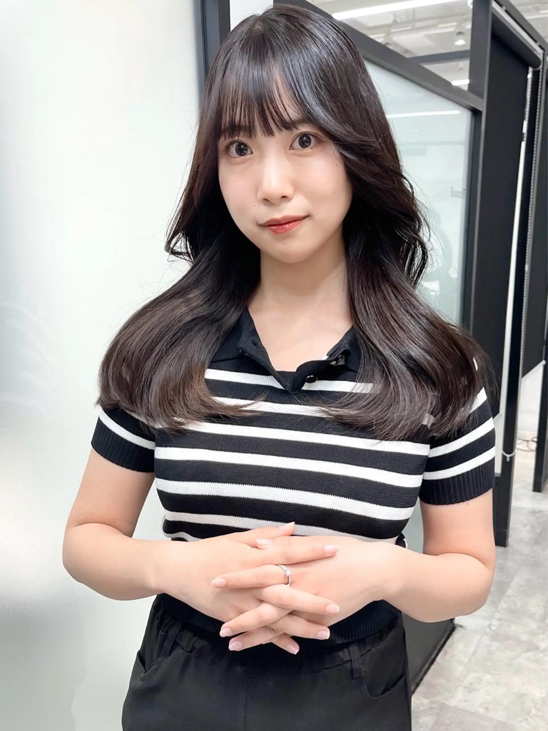 ロング 韓国風ヘア レイヤーカット カット ヘアカラー トリートメント 韓国レイヤーカット 髪質改善▫️水野有真のヘアスタイル