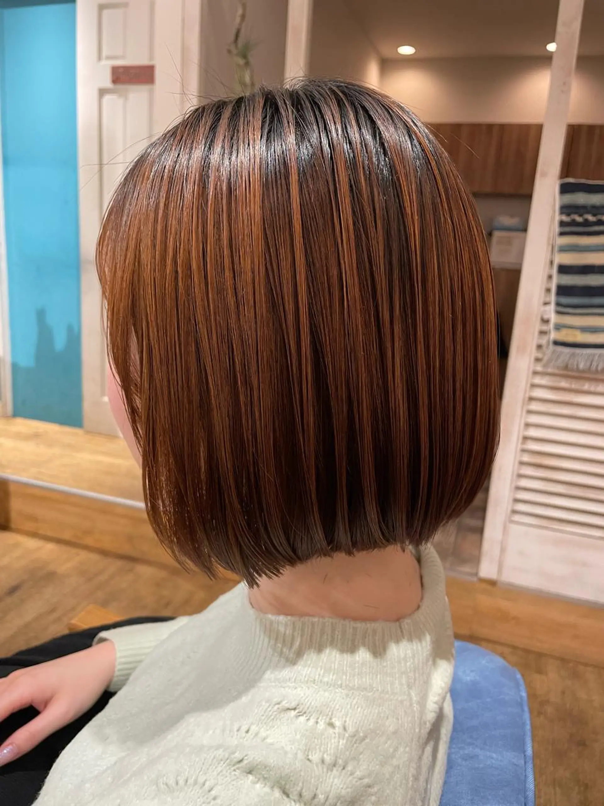 ミディアム カラー パーマ ao. 南浦和/髪質改善のヘアスタイル