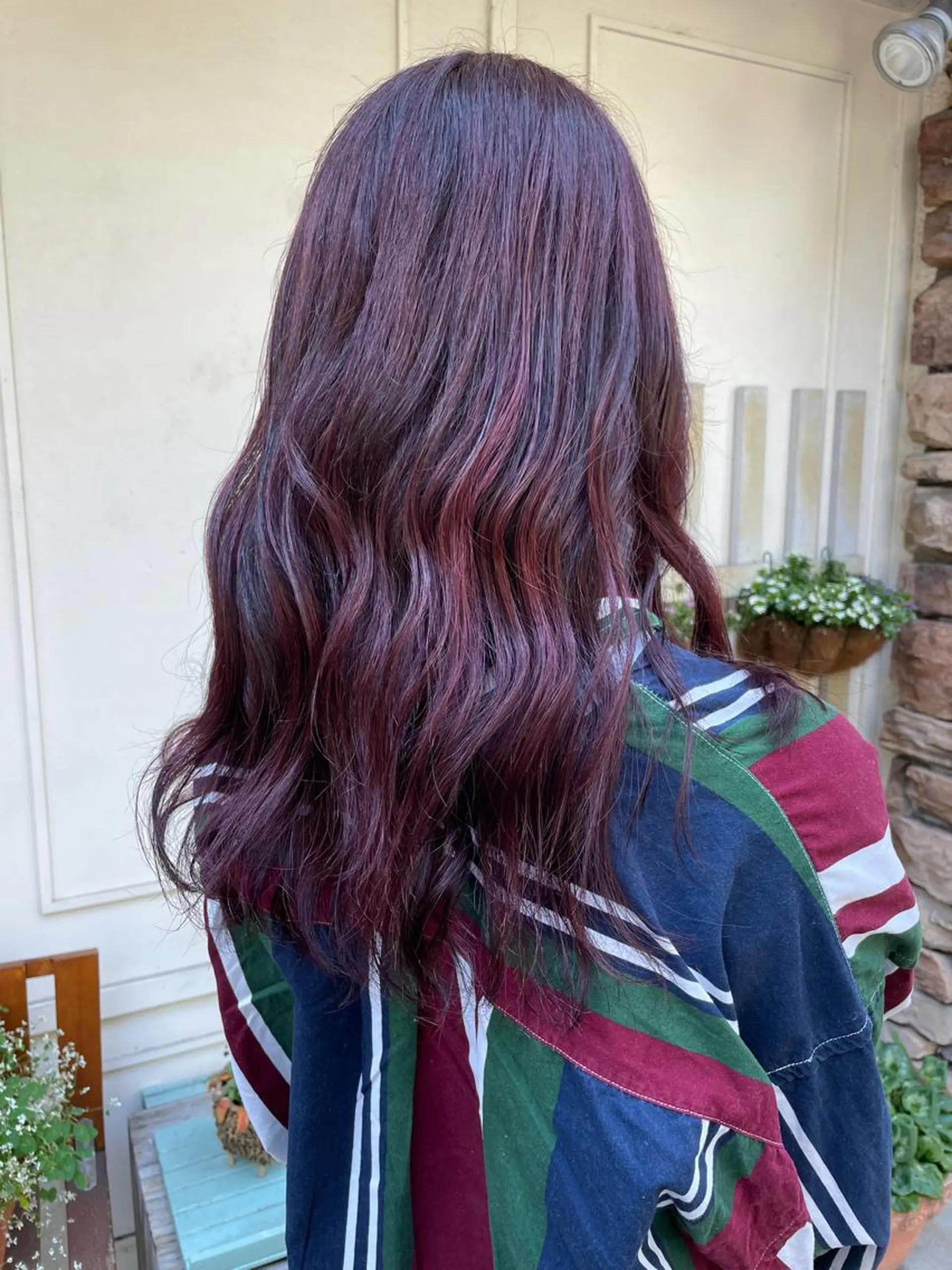 ロング カラー ブラウンカラー パープルカラー パープルブラウン 柔らかブラウン/栄/ tomitaのヘアスタイル