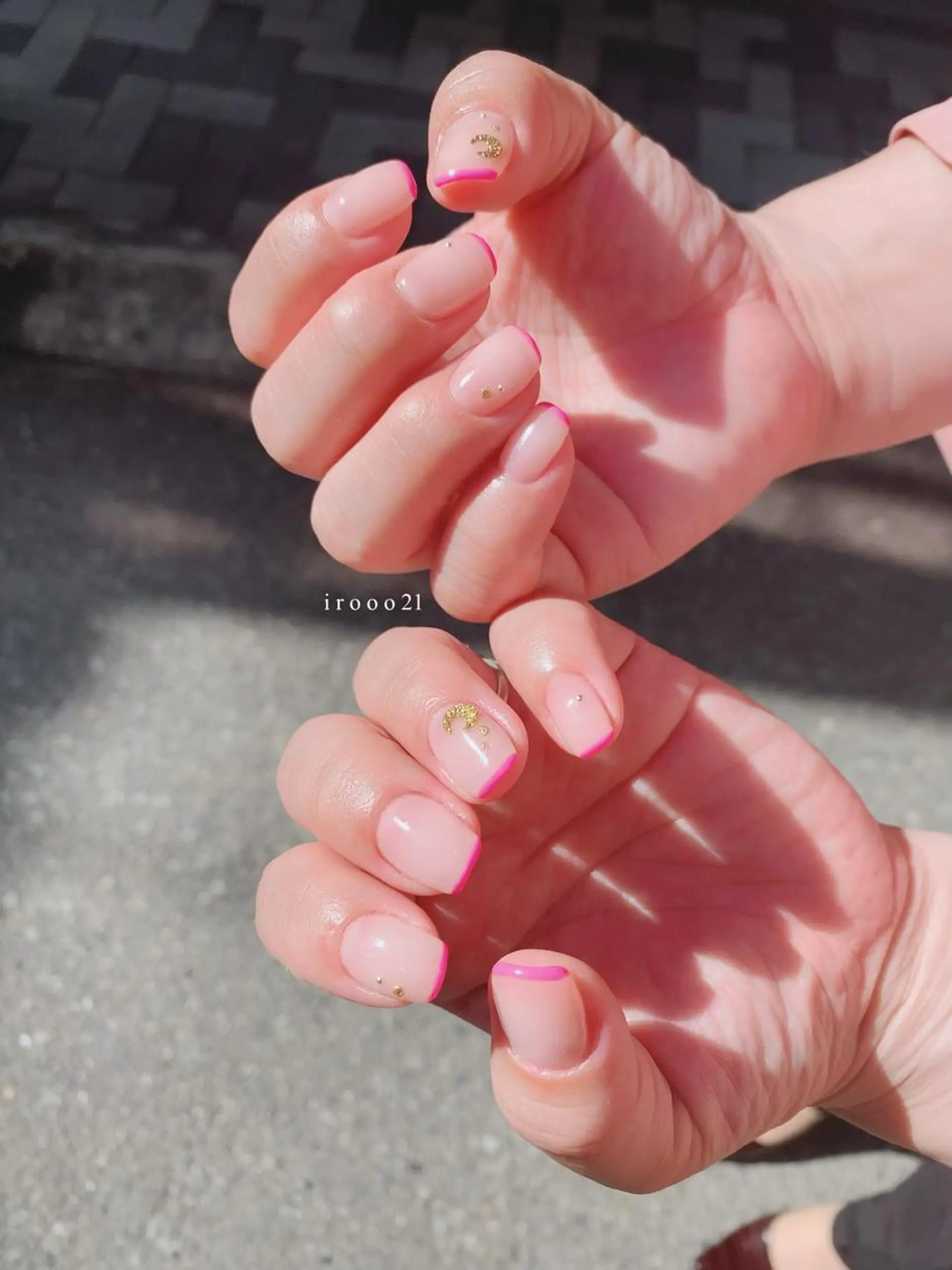 ネイル フレンチネイル ピンク irooo 21のネイルデザイン