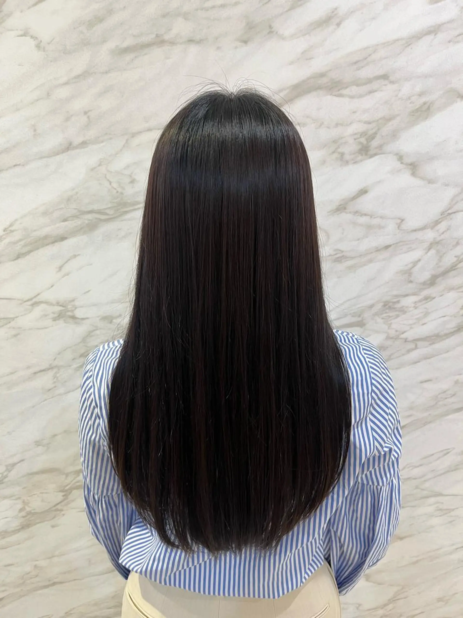 ロング カット ヘアカラー 縮毛矯正 トリートメント 韓国🎀レイヤー/艶 髪/縮毛矯正/ユリナのヘアスタイル