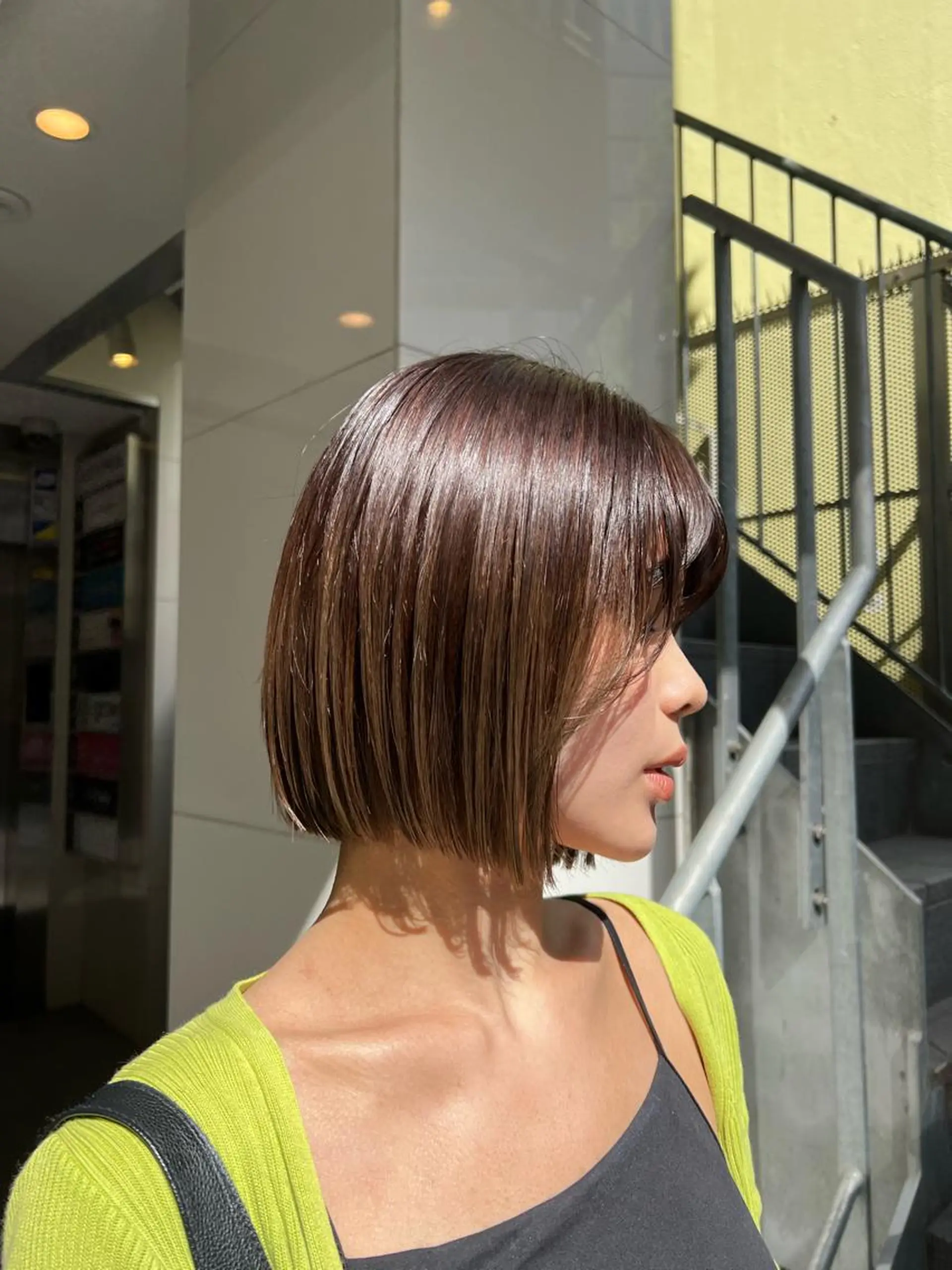 ショート カラー ヘアカラー ハイトーン&髪質改善 ＆韓国エクステ🤎のヘアスタイル