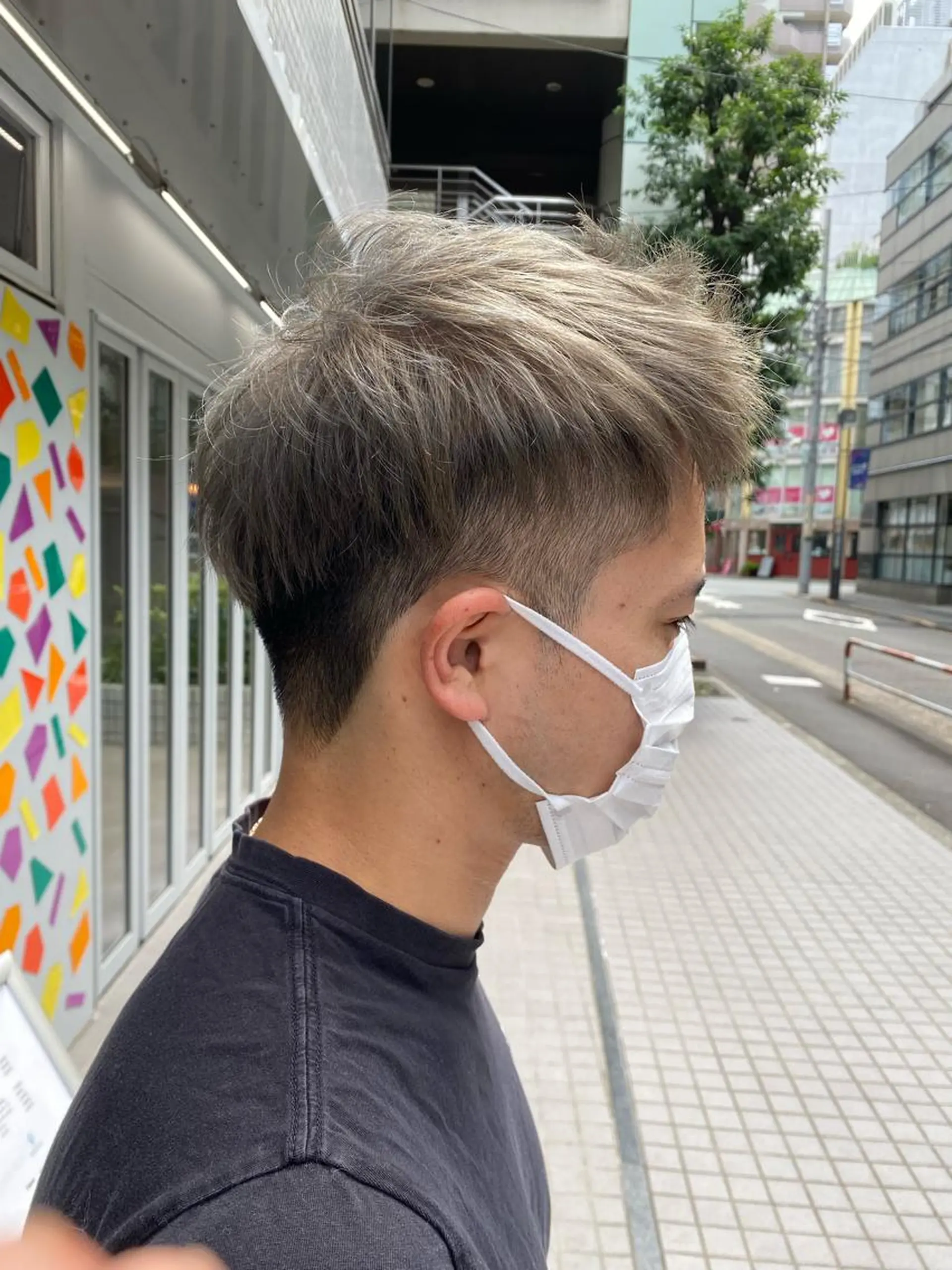 ショート カラー メンズ メンズブリーチ メンズハイトーン ブリーチ ハイトーンカラー Riganuts王子 Hayato✂︎のヘアスタイル