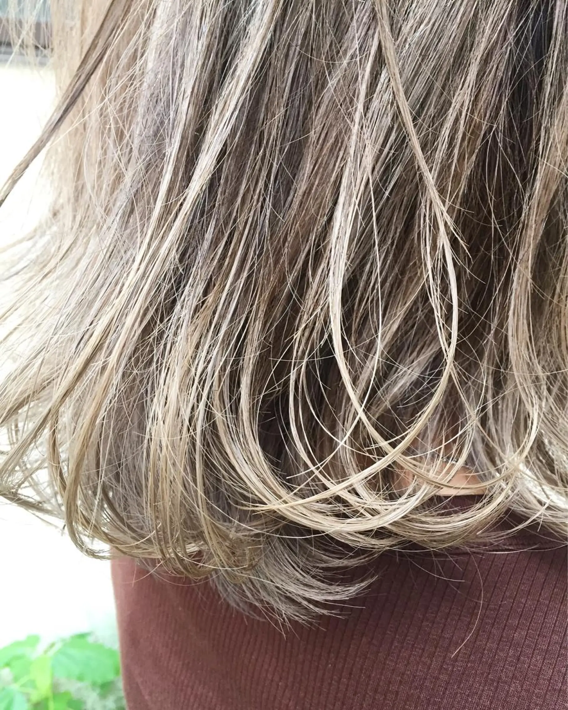 ミディアム カラー パーマ ヘアアレンジ 【白髪ぼかし 専門GBG】自由が丘のヘアスタイル