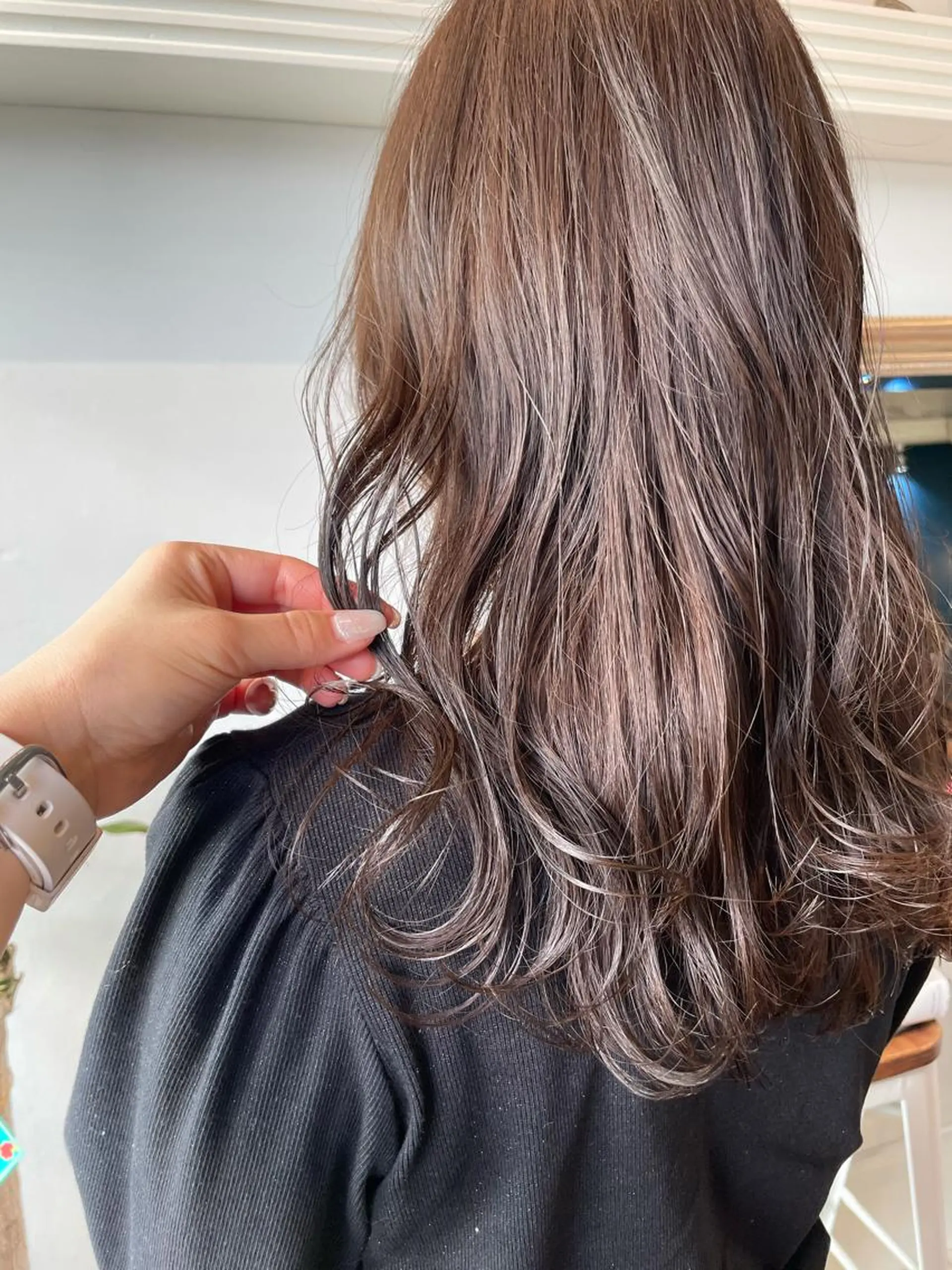 セミロング カラー グレージュ 💐パーソナルカラー /市橋加菜💐のヘアスタイル