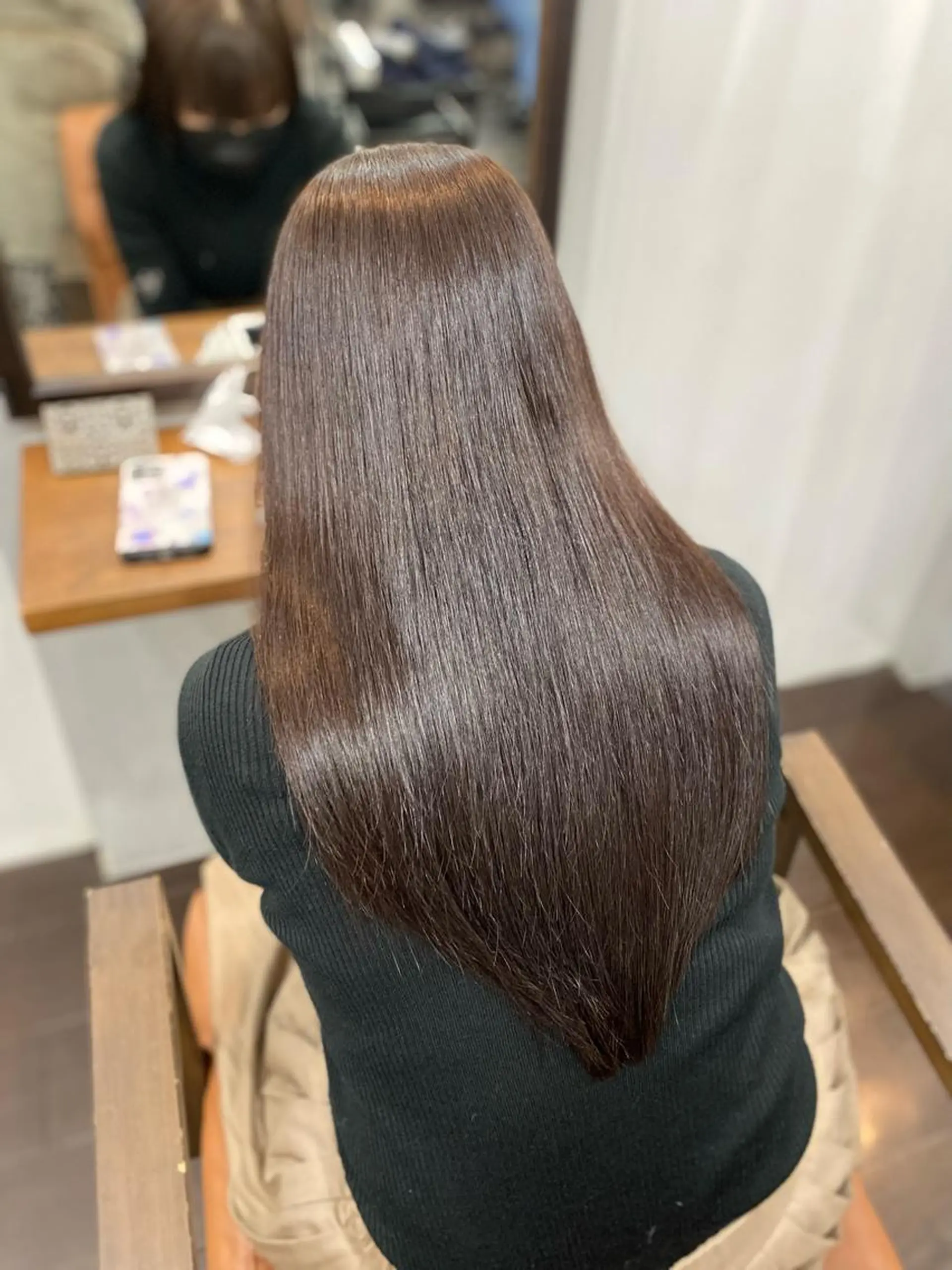 ミディアム パーマ ヘアアレンジ カット ヘアカラー トリートメント DANY🦋名駅✂︎ 艶髪/透明感カラーのヘアスタイル