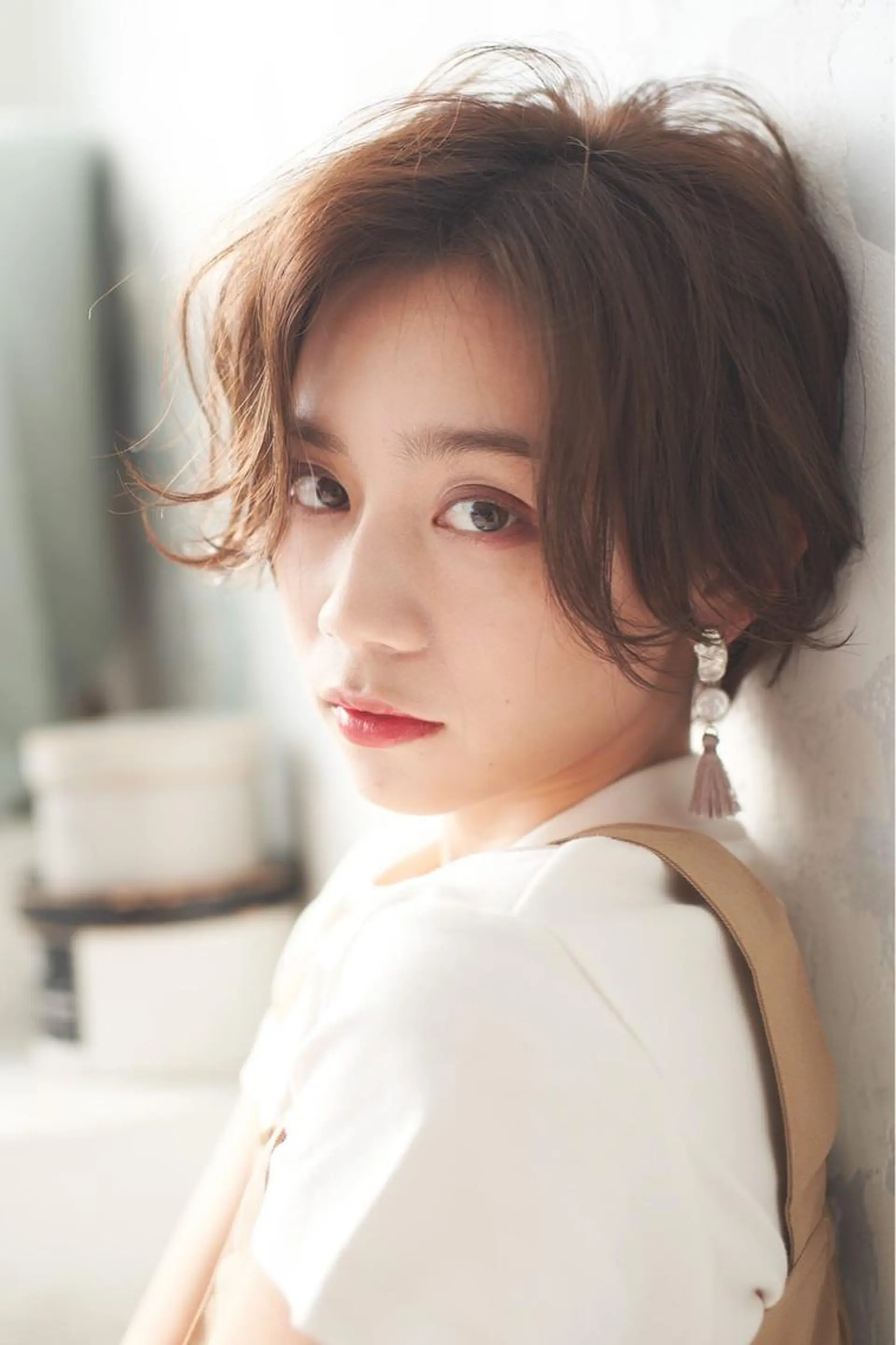 ショート カラー パーマ ヘアアレンジ マツエク・マツパ 💎耳ツボジュエリー ×銀座美容室💎のヘアスタイル