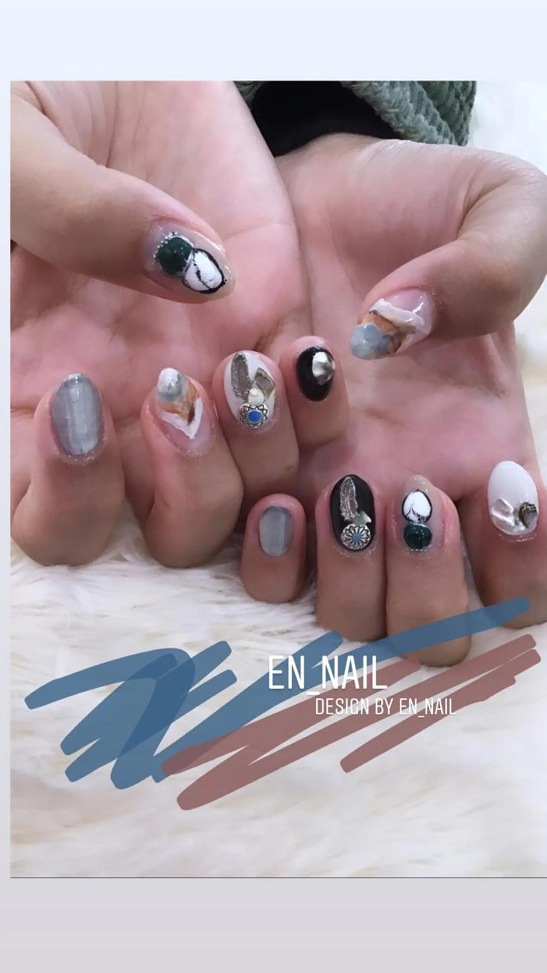 ネイル EN_NAIL 野中本店Ayakaのネイルデザイン