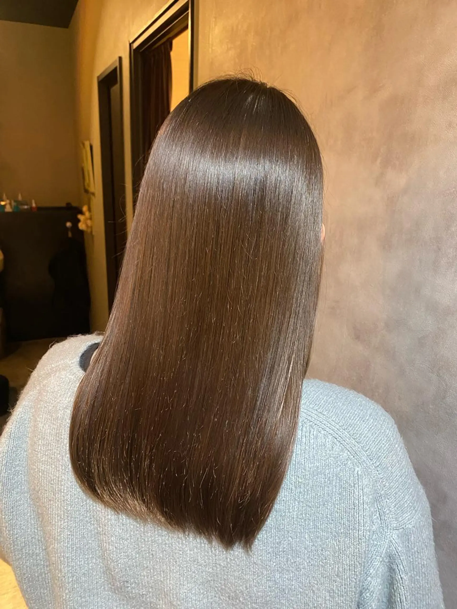 セミロング 🎀クロスパーマ／ ボブ🎀MOMONAのヘアスタイル