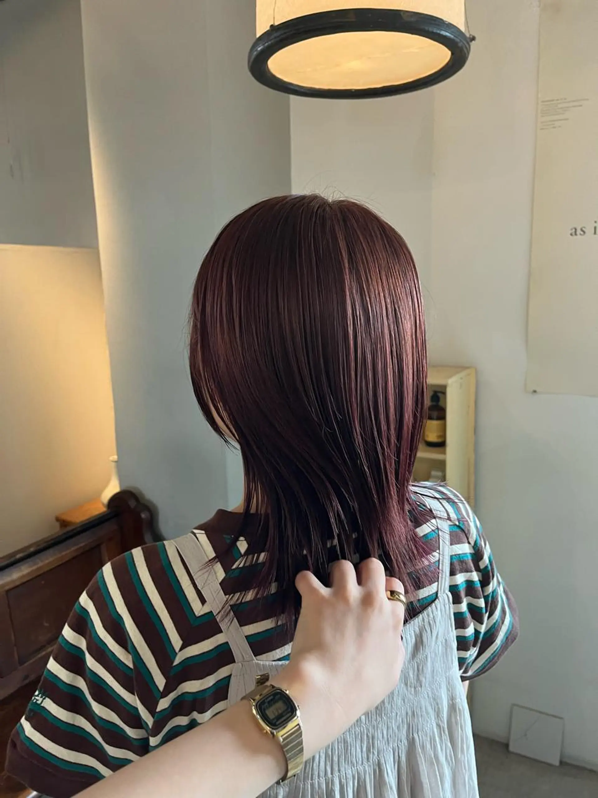 ミディアム カラー メンズ room3小出 奈央子のヘアスタイル