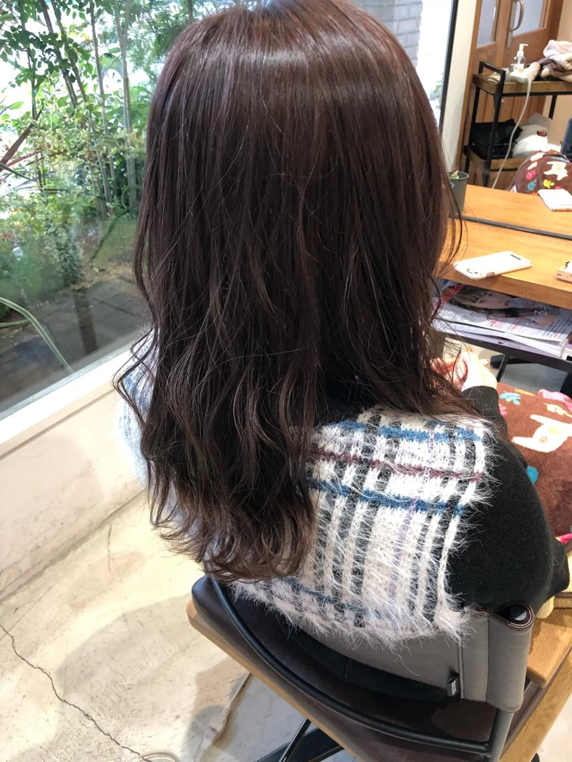 セミロング カラー アッシュ ブラウンカラー ラベンダーカラー ラベンダーブラウン ture by gladのヘアスタイル