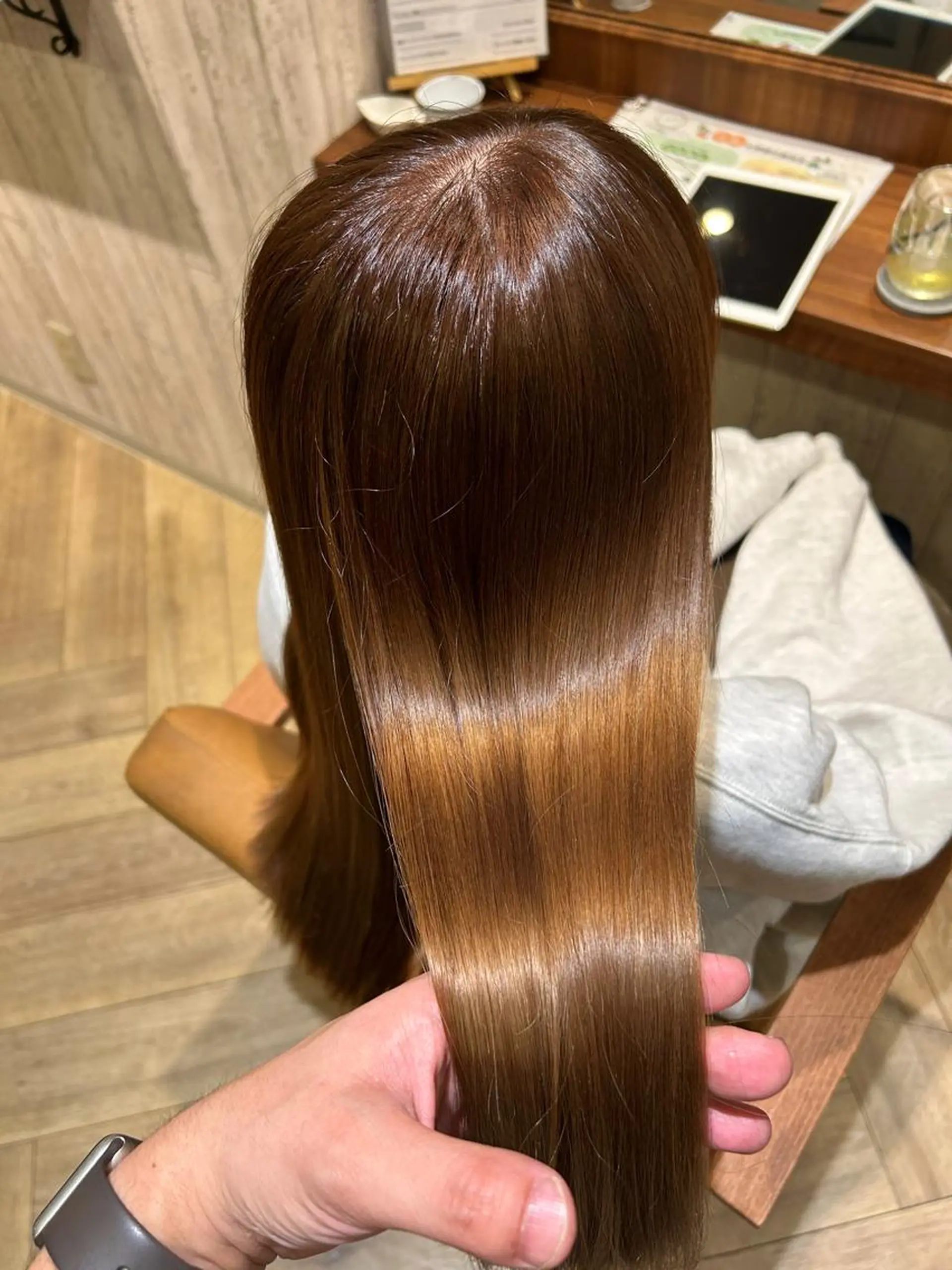 ロング カット ヘアカラー トリートメント 髪質改善専門美容室 Reshilリシルのヘアスタイル