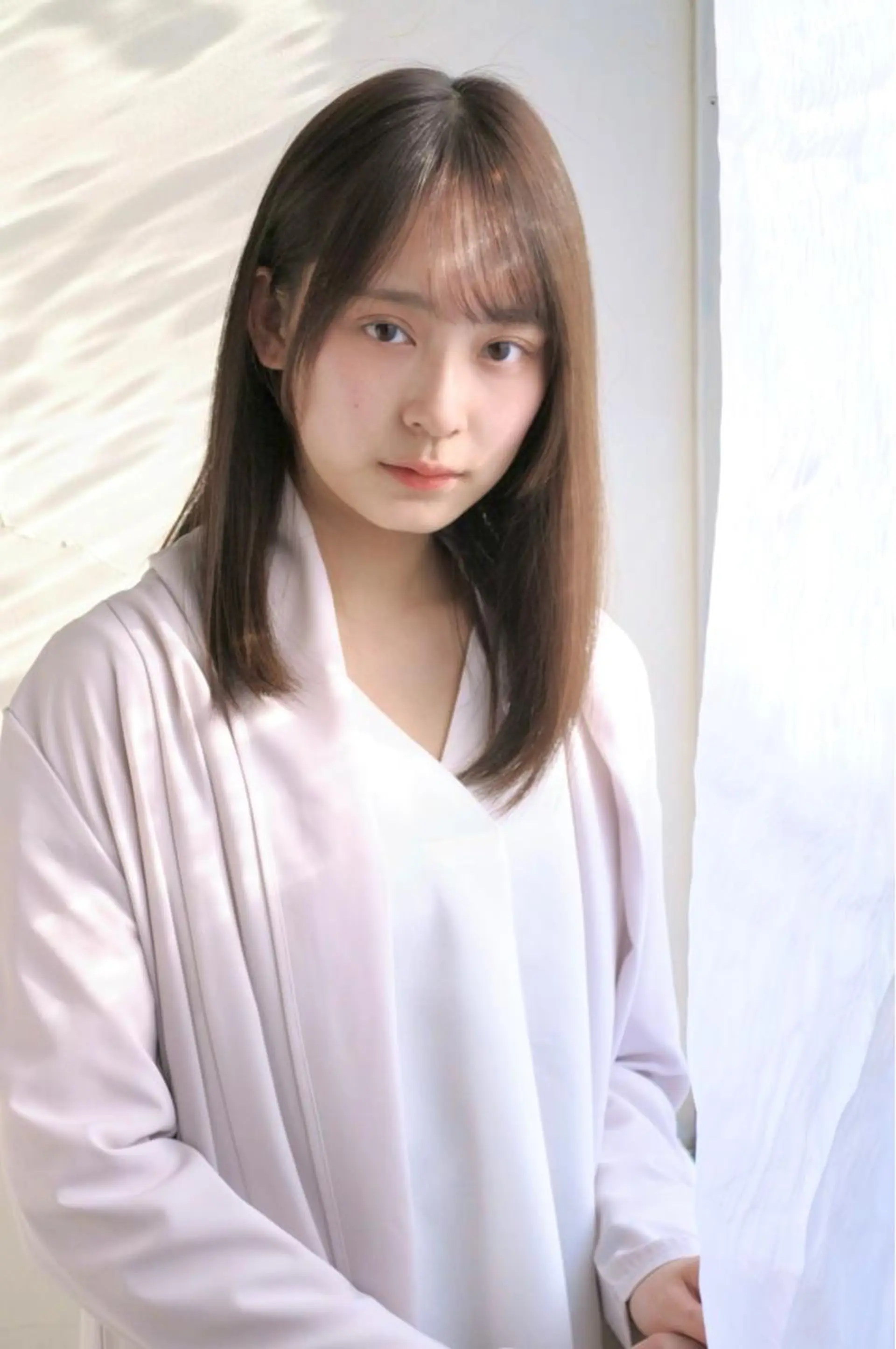 セミロング カラー 伸ばしかけ 髪質改善 カット 縮毛矯正 千 田のヘアスタイル