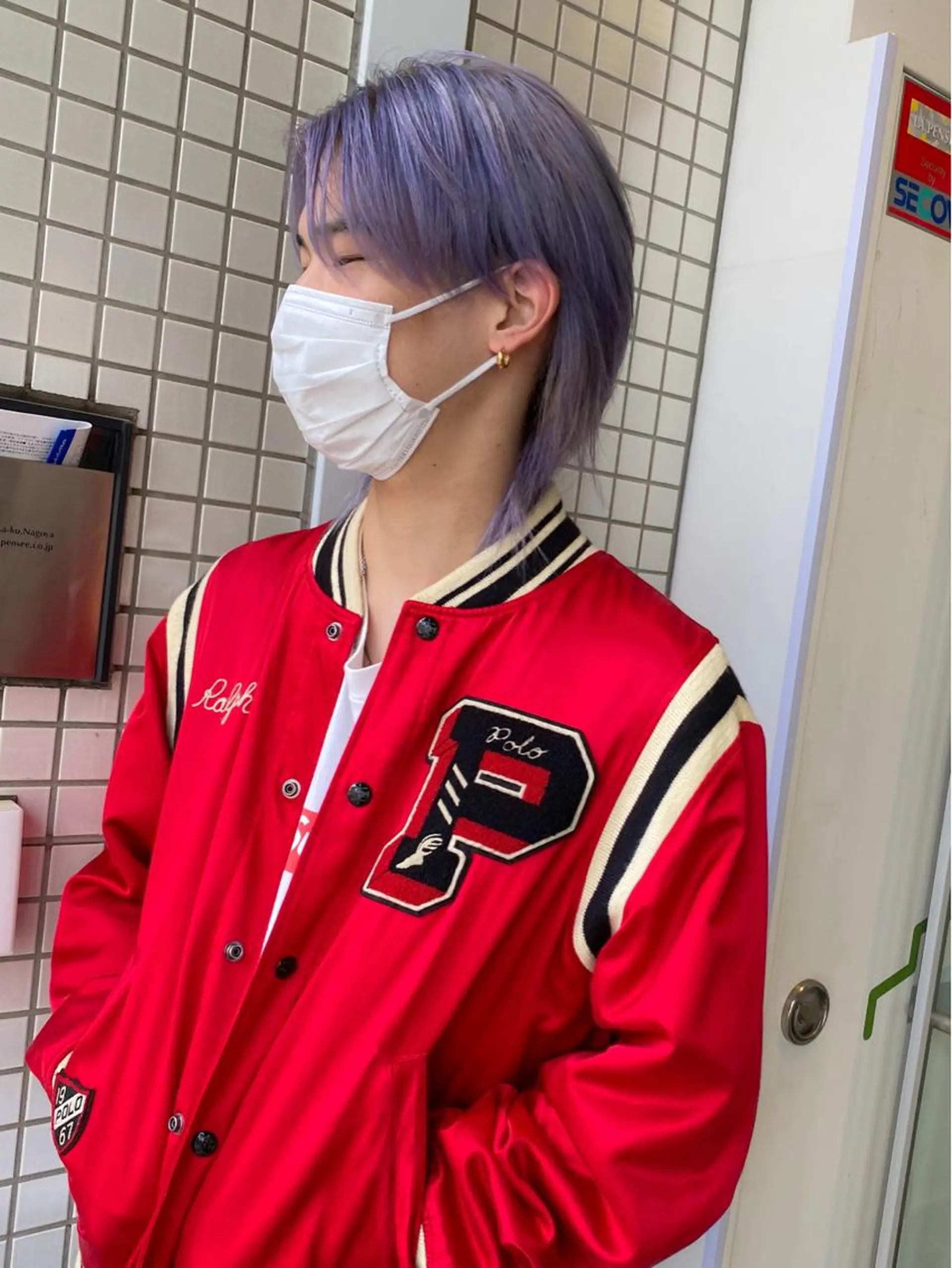 カラー メンズ メンズブリーチ メンズハイトーン メンズウルフカット ブリーチ ハイトーンカラー カット ヘアカラー メンズ/スパイキー ショート/ミツイのヘアスタイル