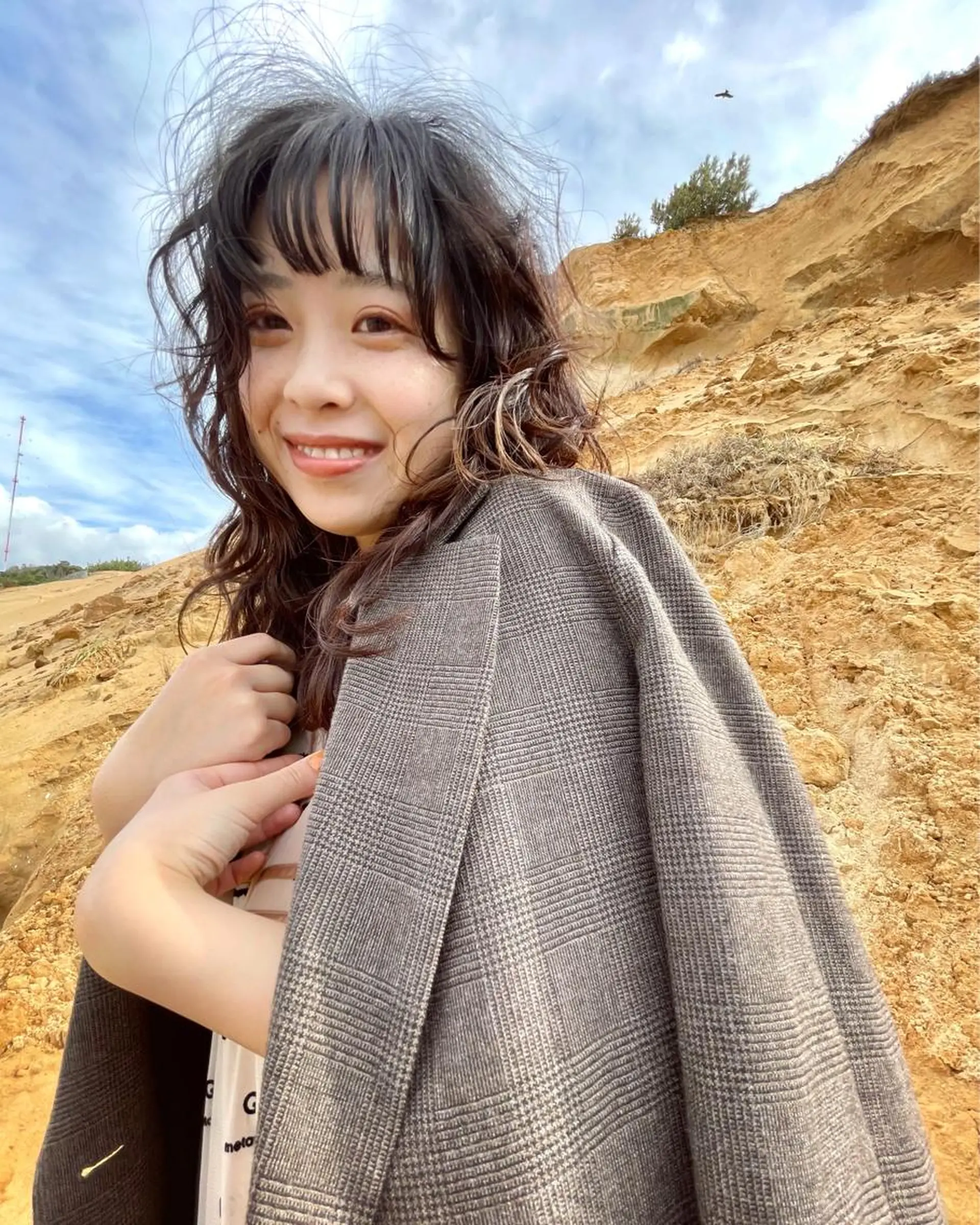 セミロング パーマ 緒方リエ 時短ショート・ボブのヘアスタイル