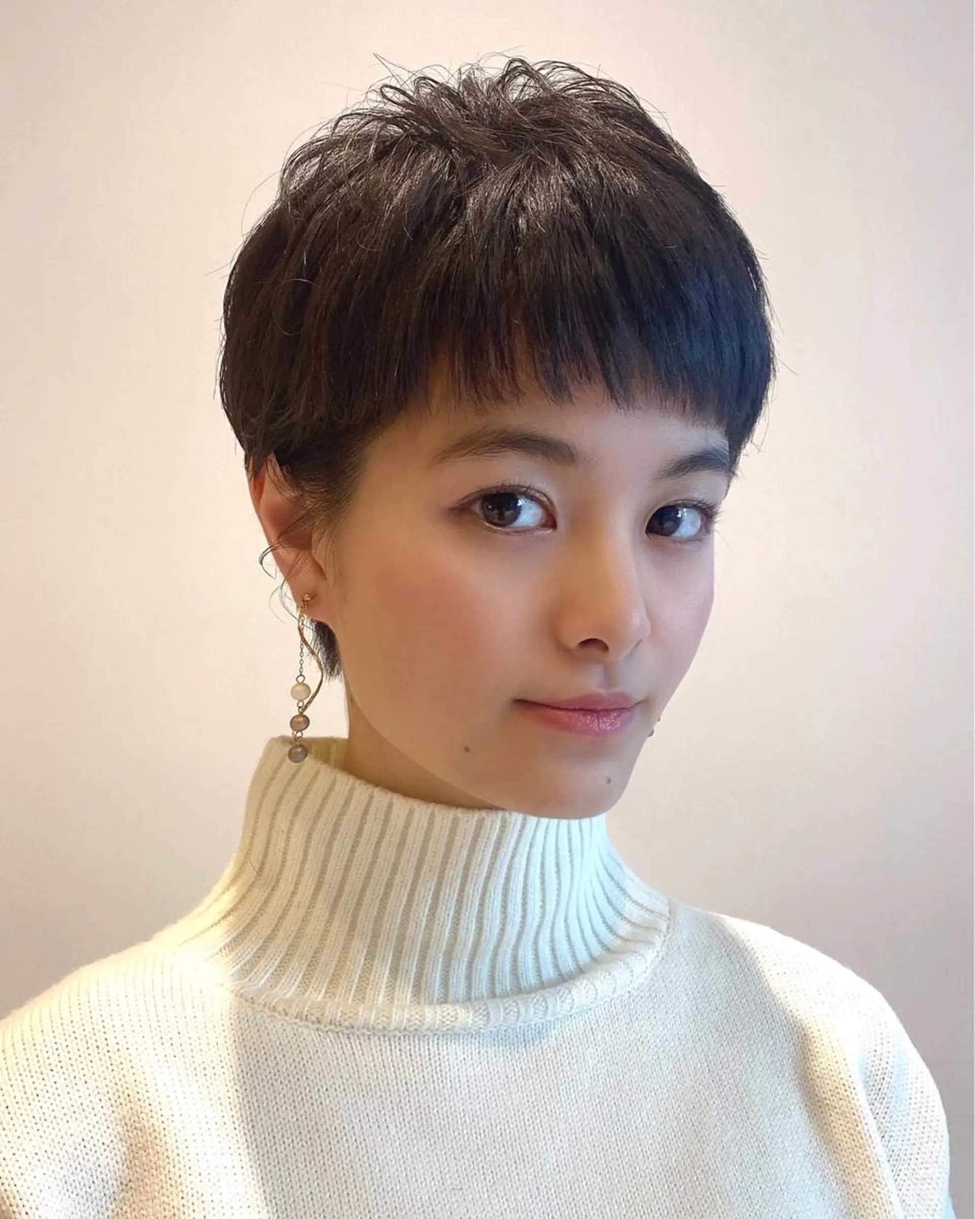 ショート ベリーショート オン眉 ショートヘア カット 愛されヘア♪ 大森春奈のヘアスタイル