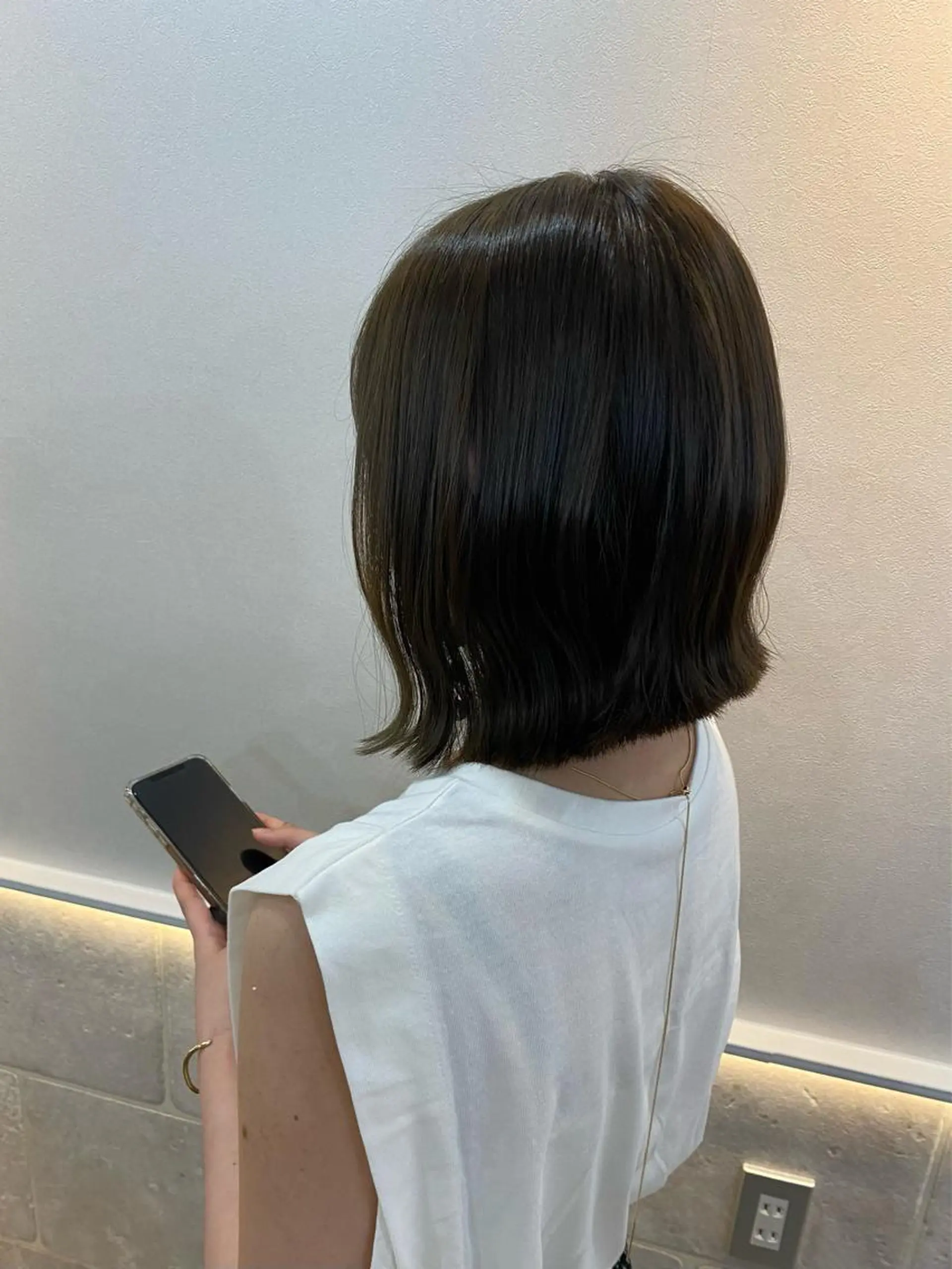 ミディアム カラー ヘアカラー Rinka/梅田/ 透け感カラー🤎のヘアスタイル