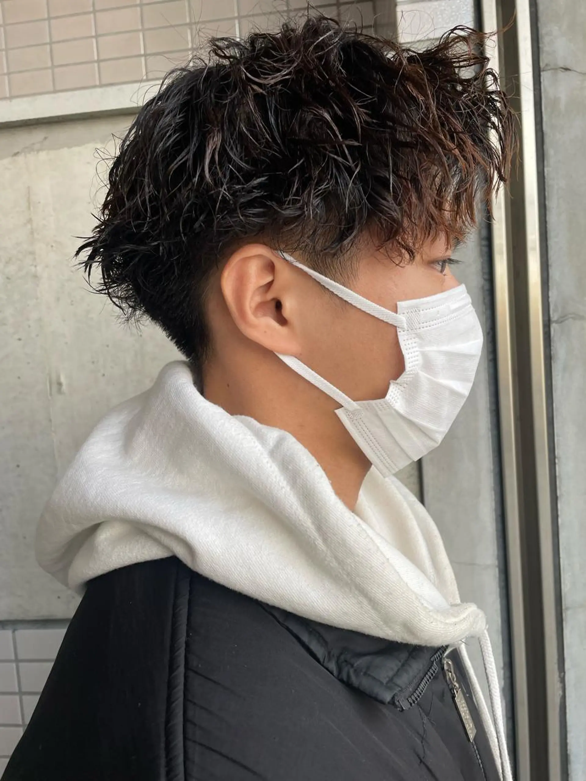 パーマ メンズ カット パーマ 大阪美容師 井上智博のヘアスタイル