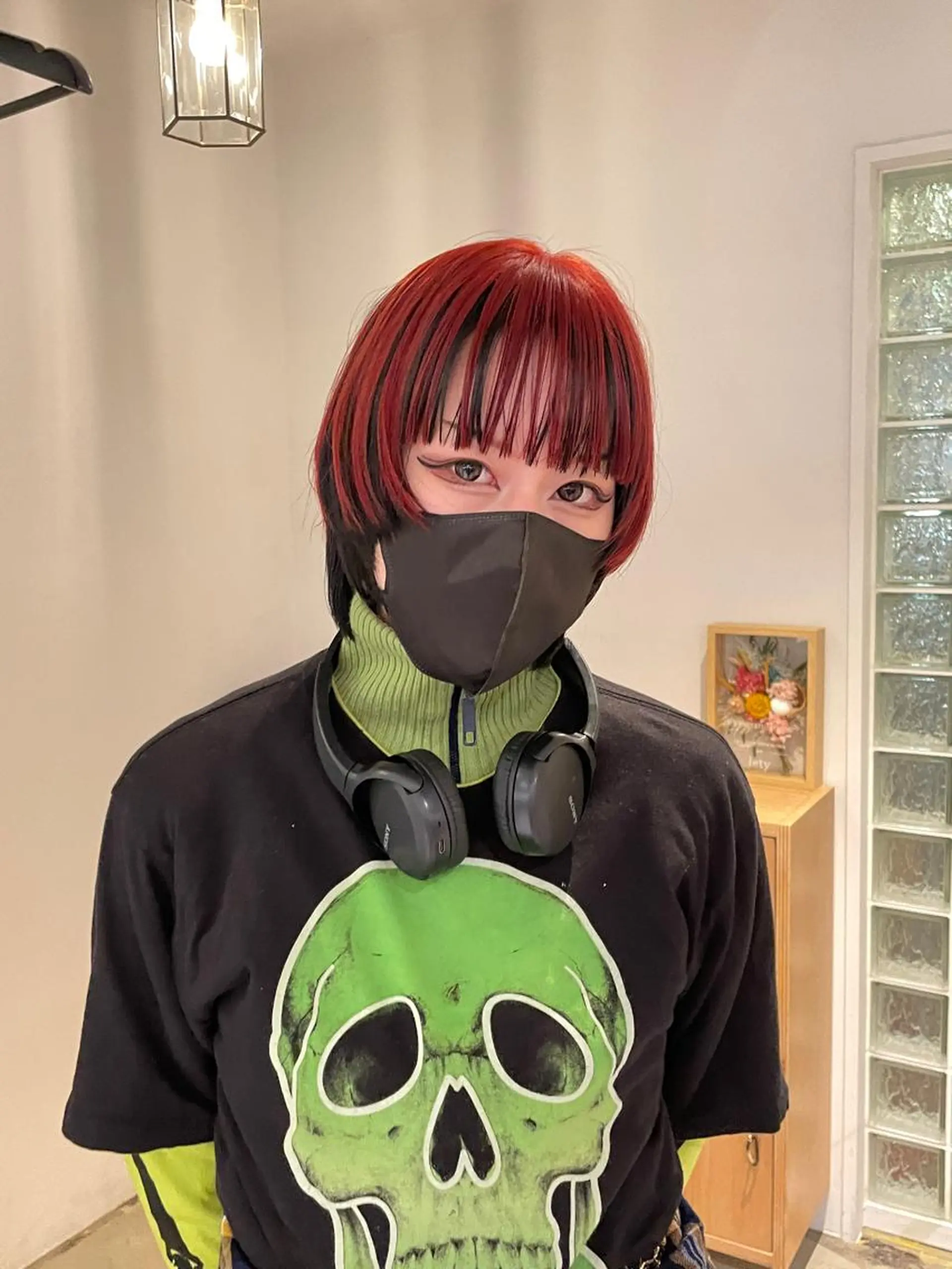 ミディアム カラー ダブルカラー 柔らかレイヤー× 透け感カラー/SUのヘアスタイル