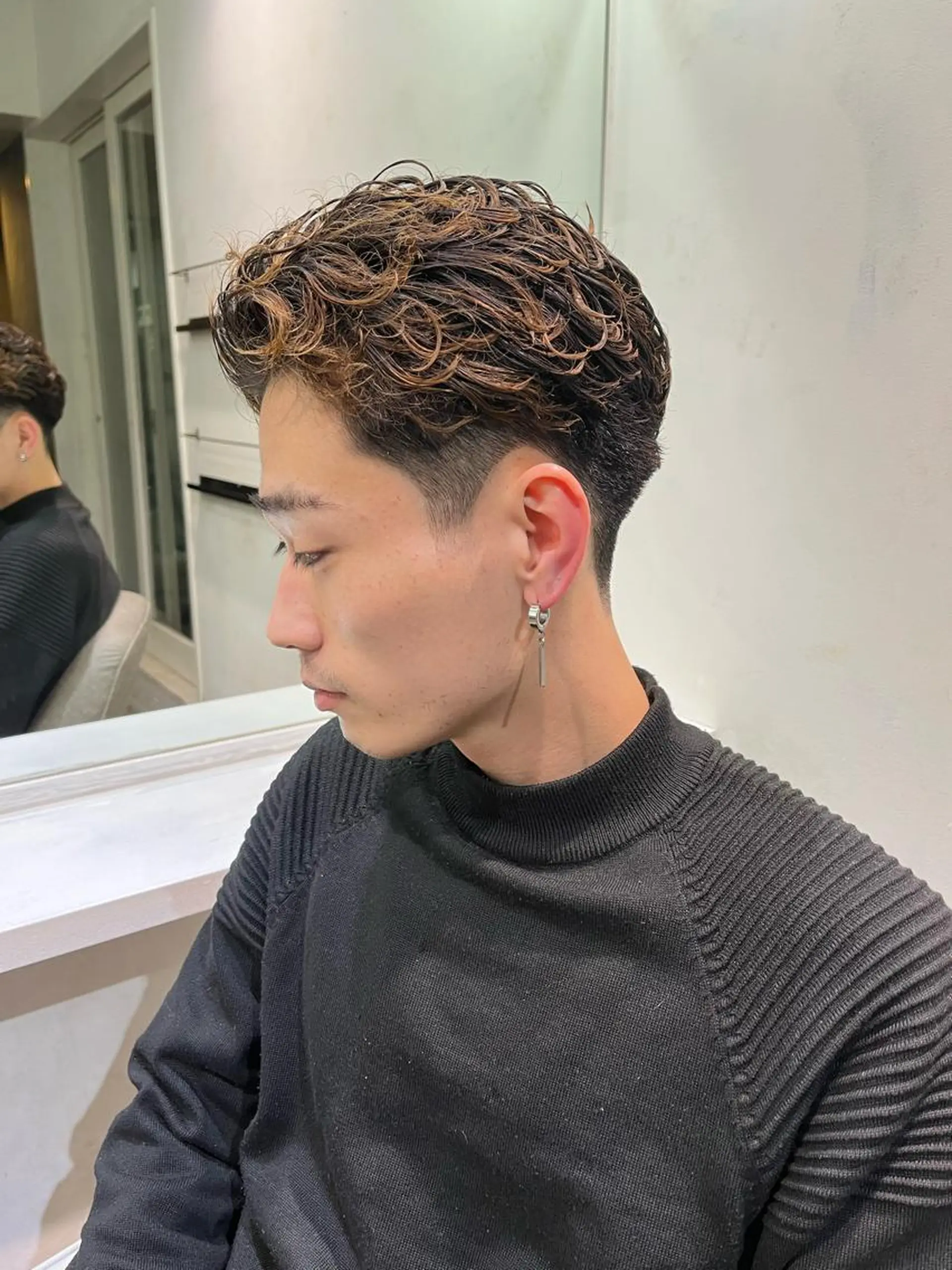 パーマ メンズ アイブロウ 京都駅メンズカット/ パーマ/Keigoのヘアスタイル