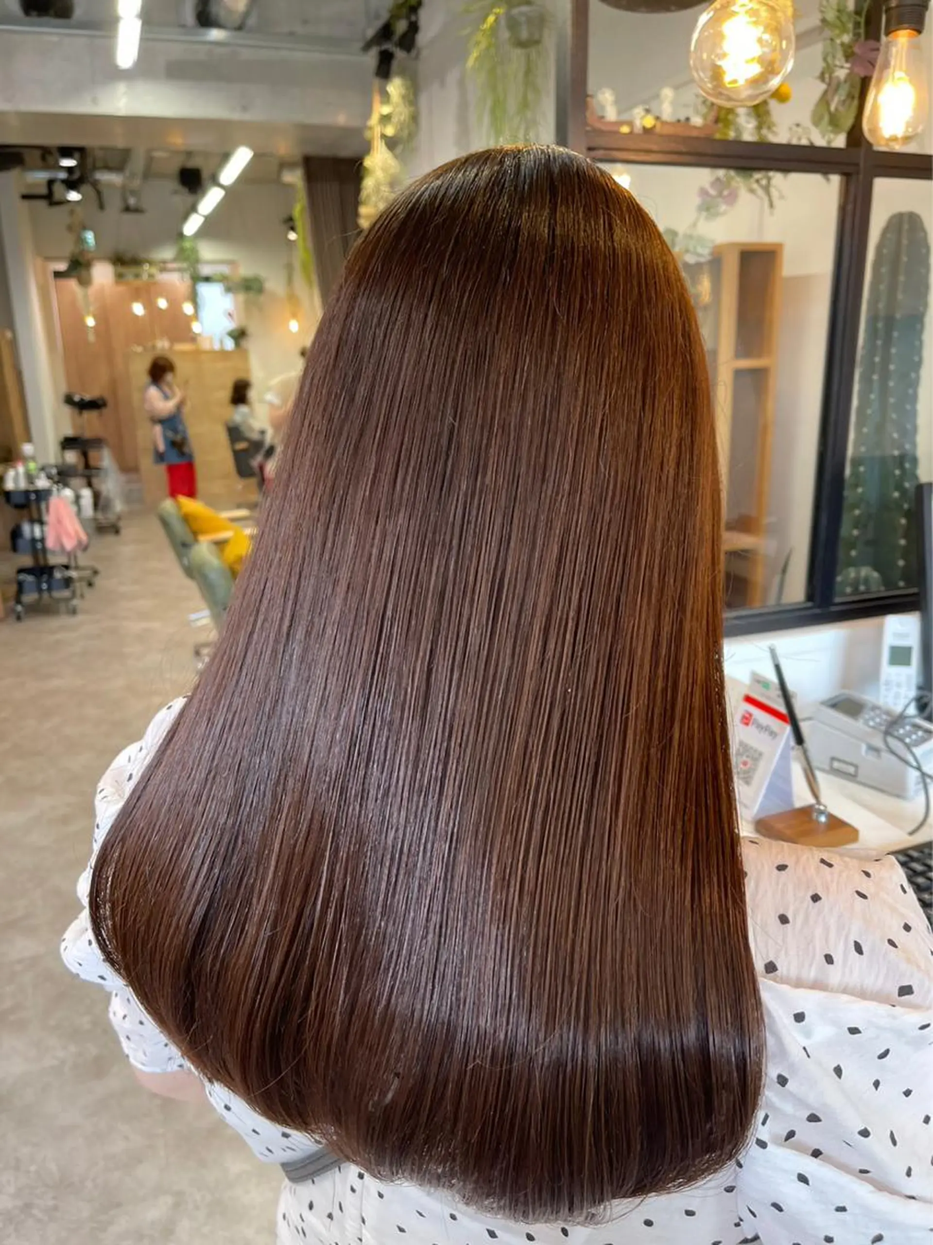 ロング カラー 髪質改善/縮毛矯正/ 艶カラー/ヘッドスパのヘアスタイル