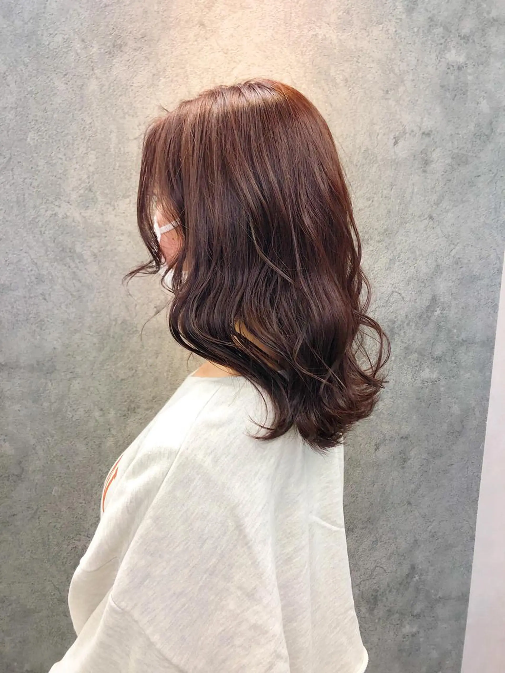 セミロング 韓国風ヘア カット ヘアカラー トリートメント 所渉/韓国レイヤー /ウルフカットのヘアスタイル