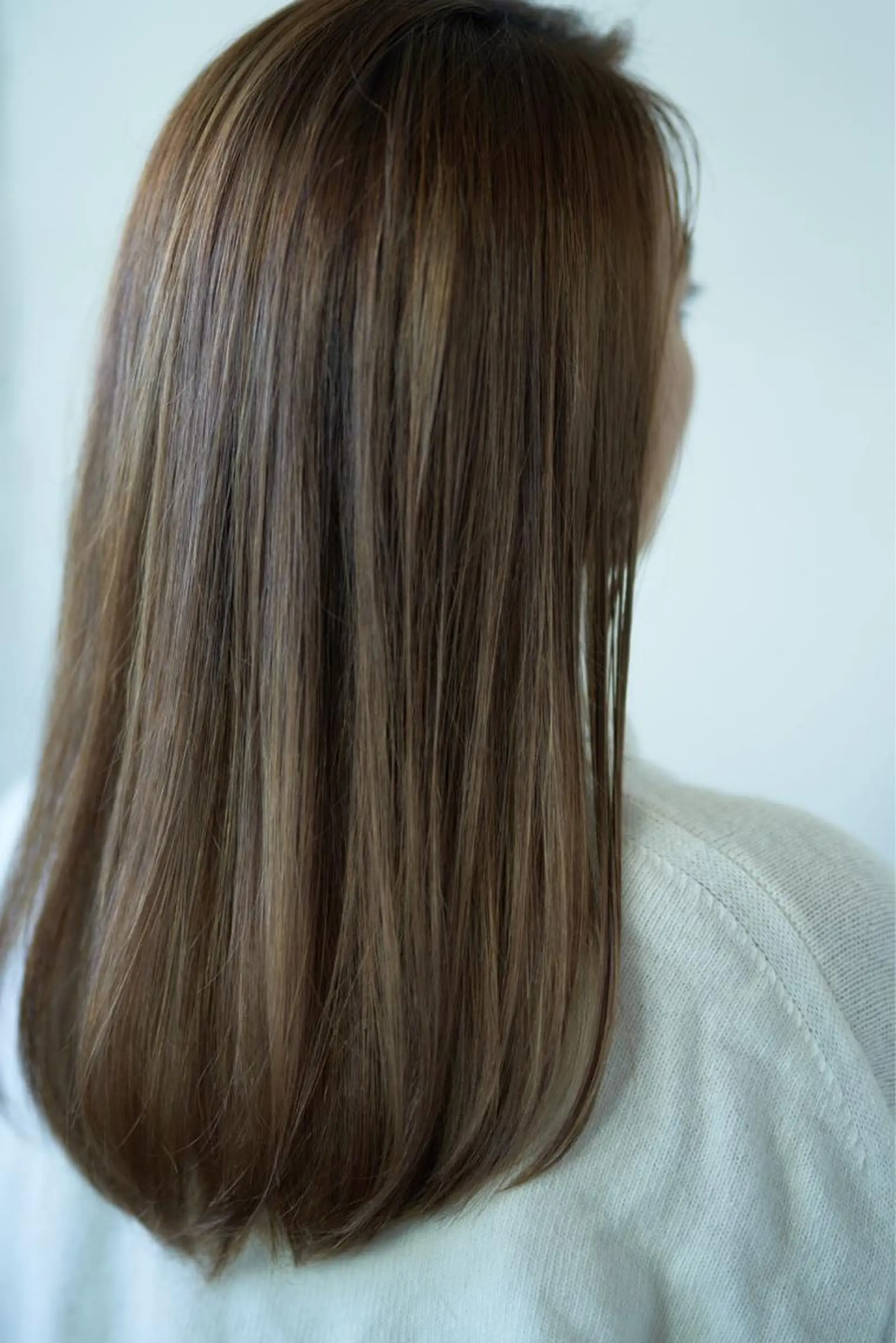 ミディアム カラー パーマ 縮毛矯正 カット 縮毛矯正 トリートメント Chlom🌿Top Stylist沖田のヘアスタイル